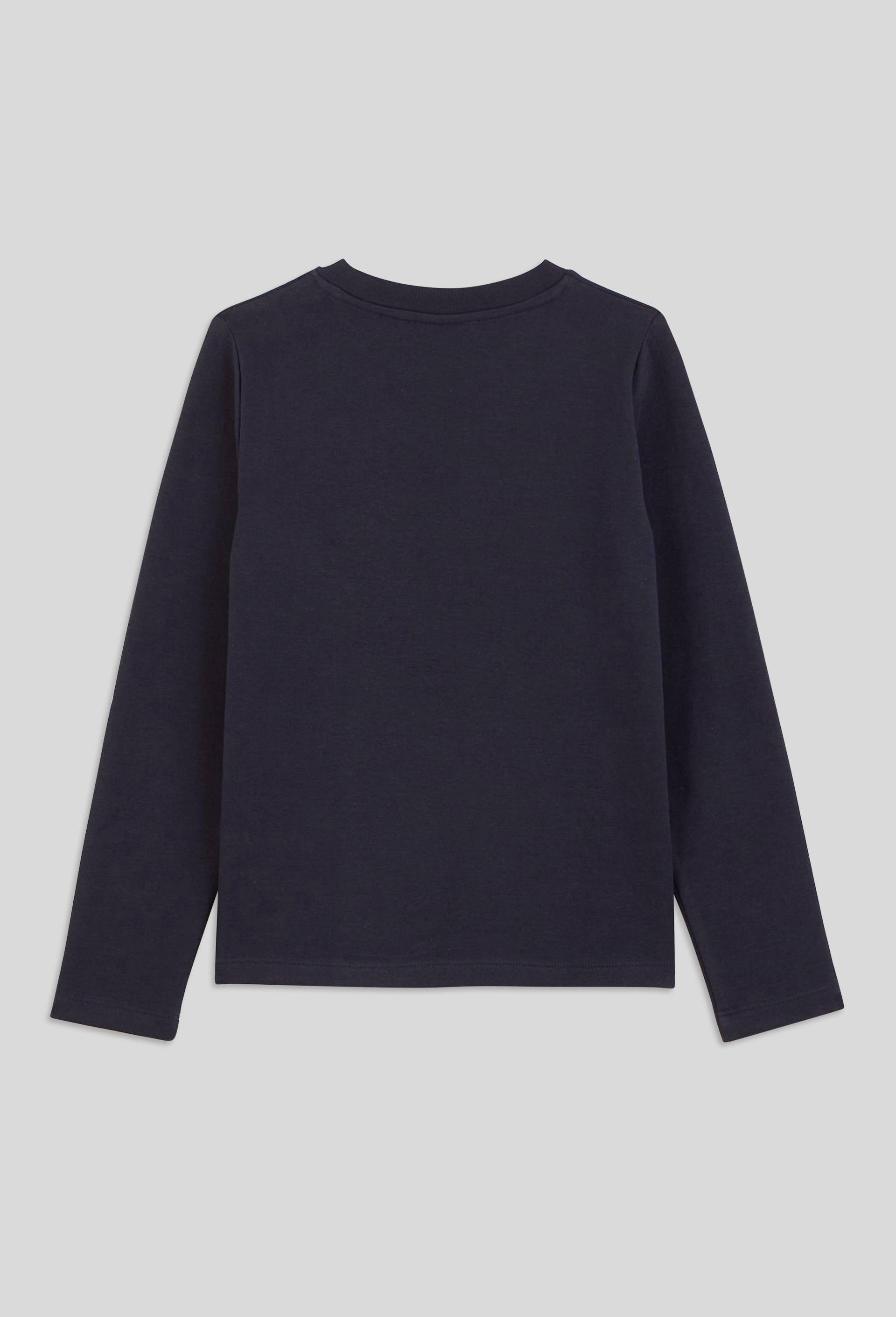 Sous-pull épais, coton BIO, Bleu foncé, large image number 2