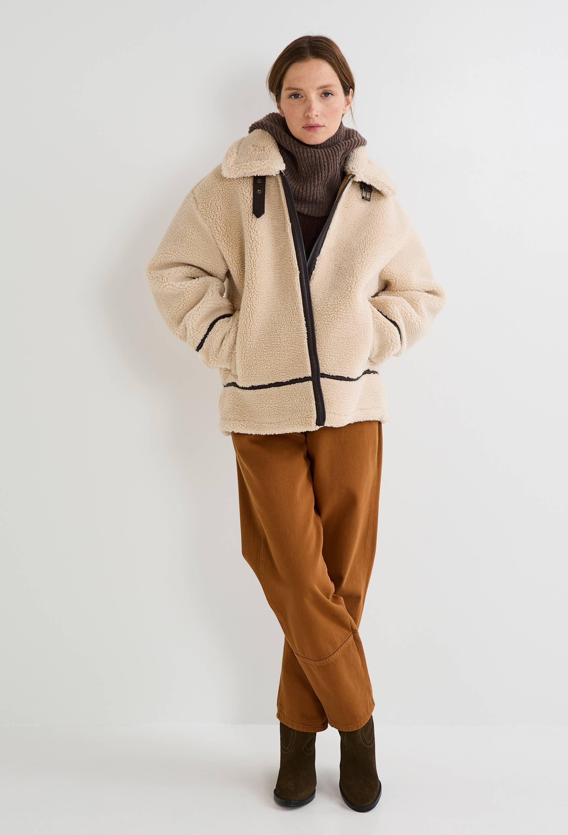 Veste bombardier, Ecru, large image number 0