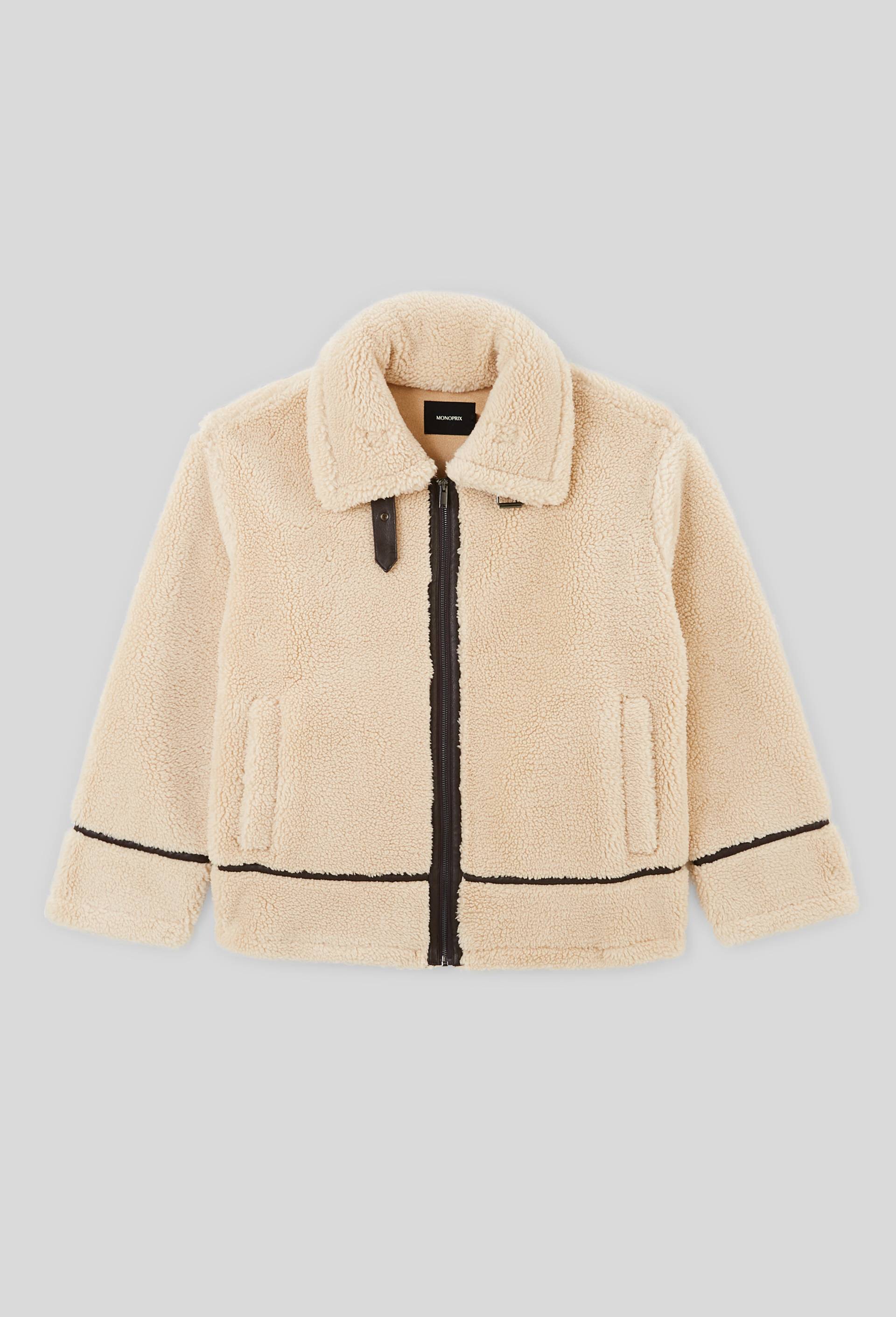 Veste bombardier, Ecru, large image number 2