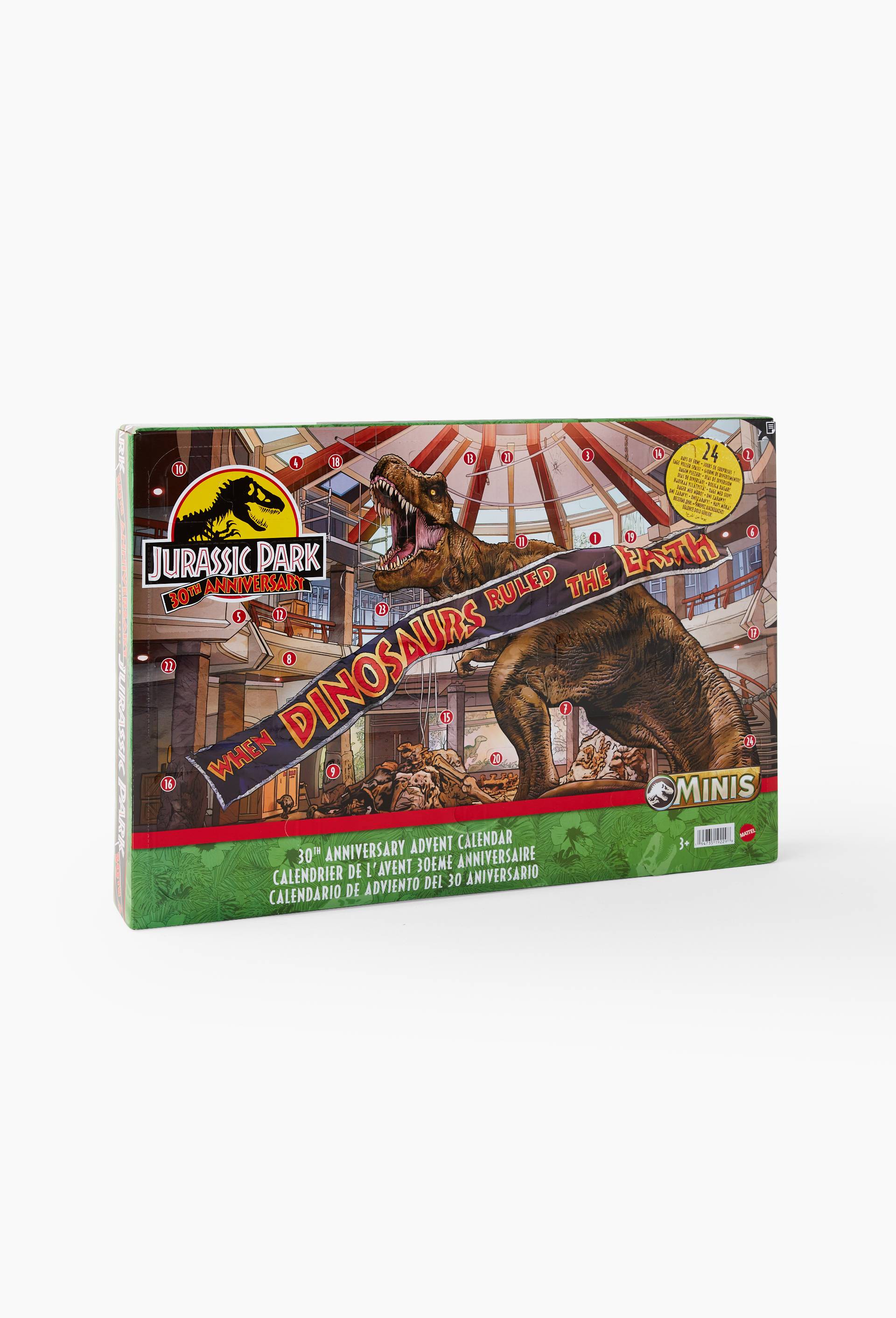 Calendrier de l'avent 30ème anniversaire Jurassic Park, Multicolore, large image number 0