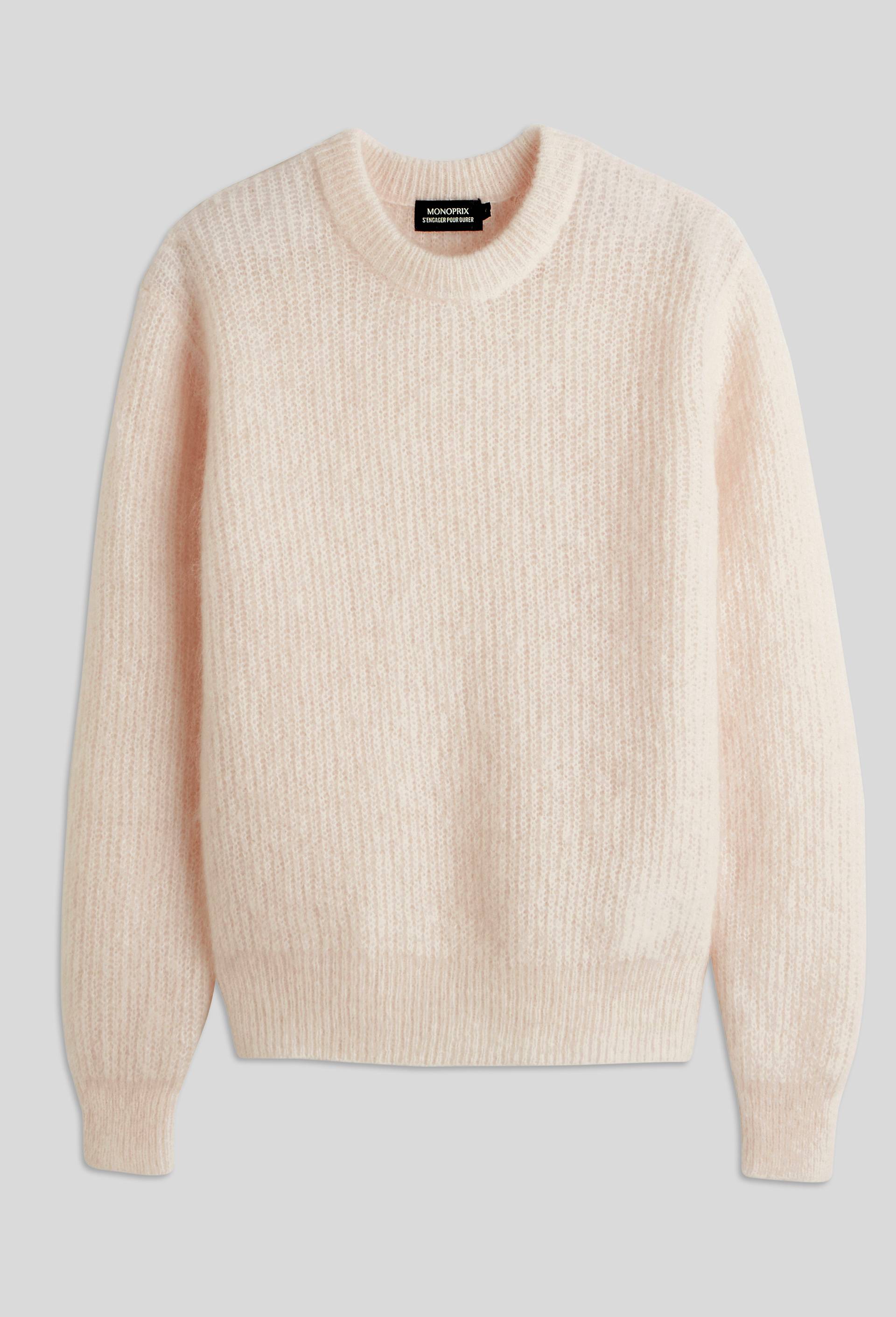 Pull contenant du mohair, Ecru, large image number 2