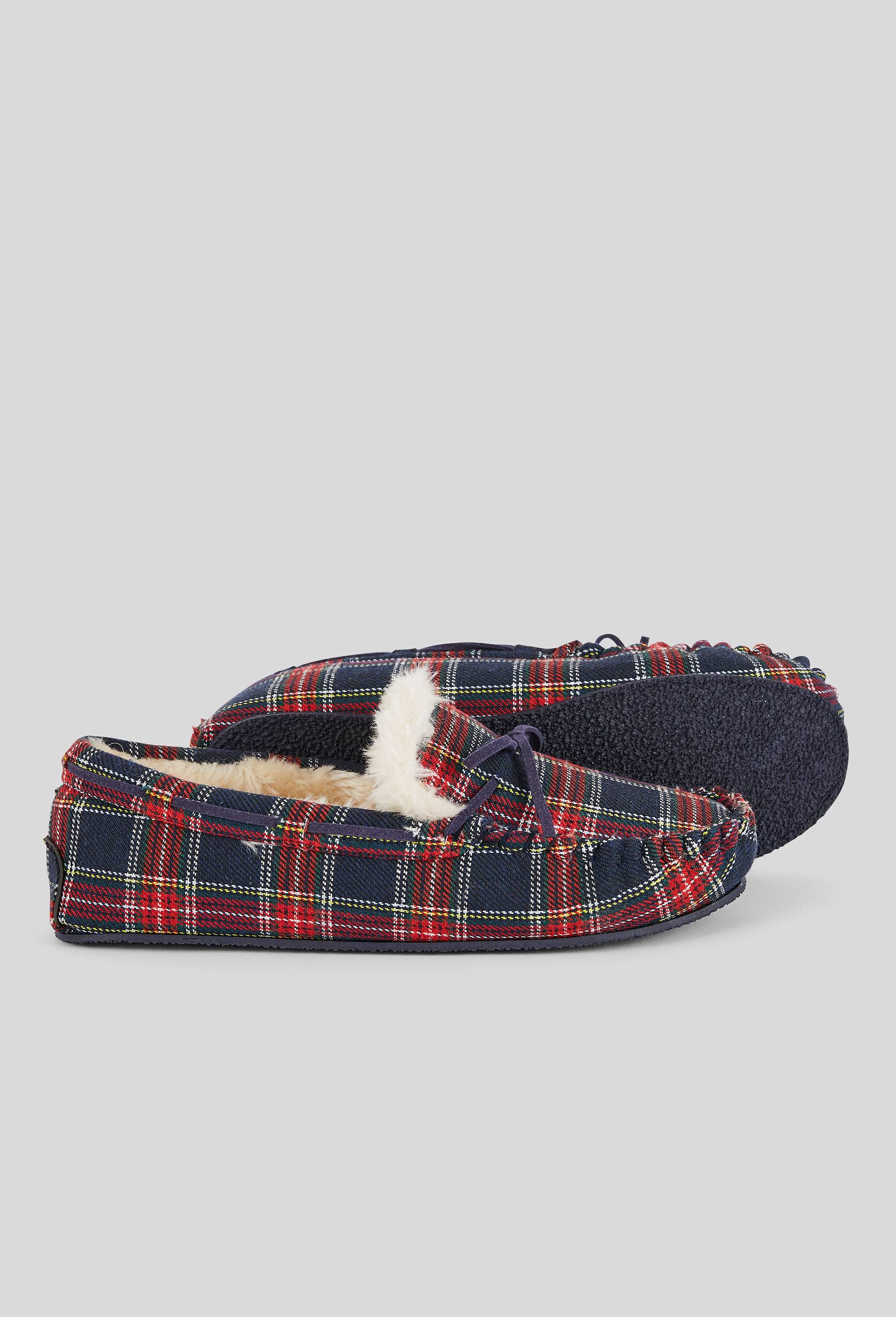 Mocassins à carreaux, Rouge, large image number 1.0