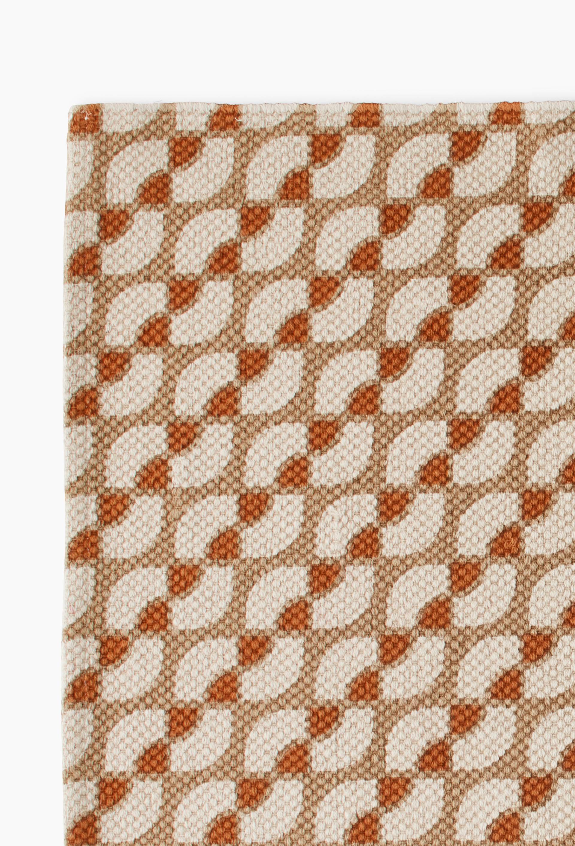 Tapis imprimé graphique, 60x90cm, coton, oekotex, Brun clair, large image number 1.0