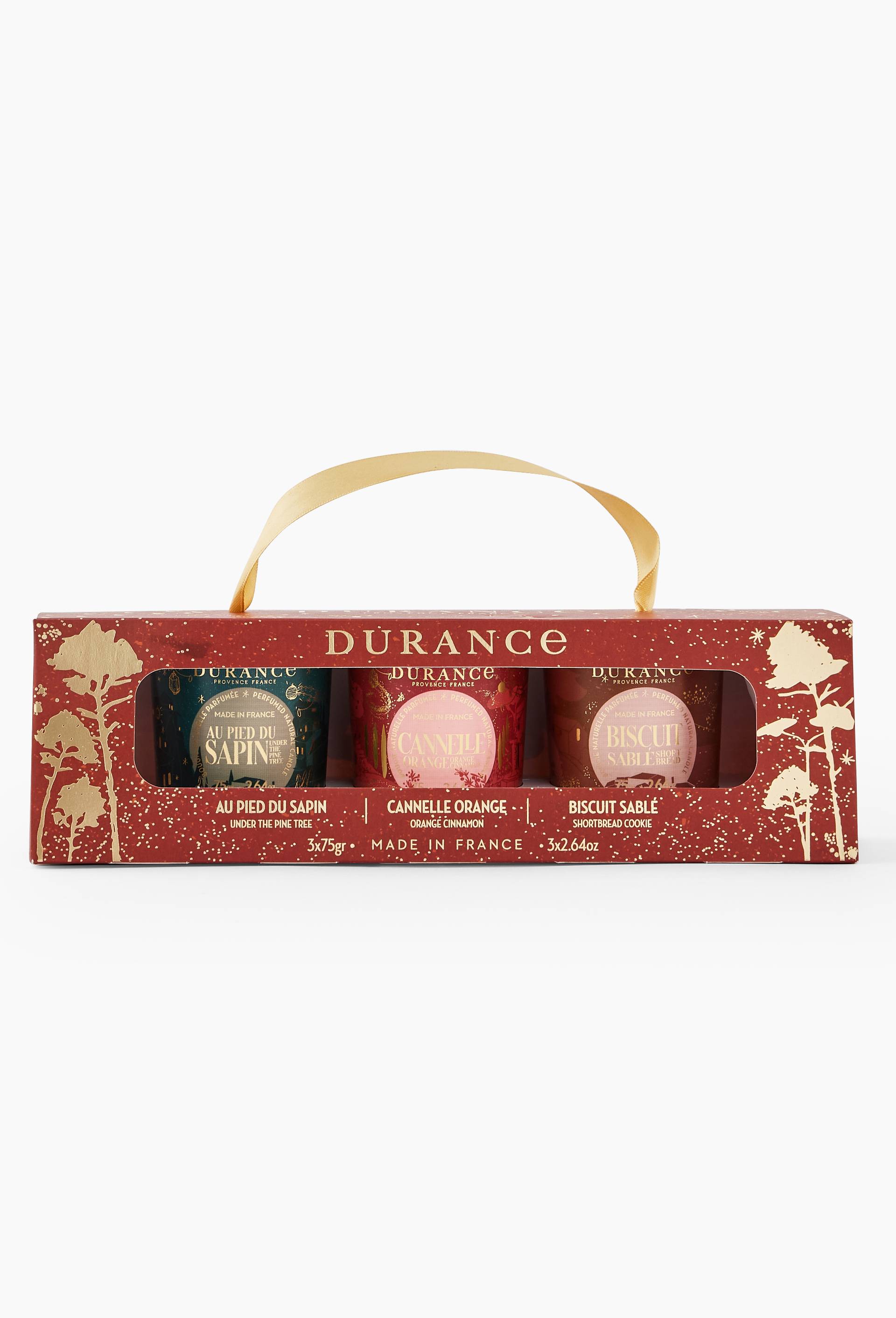 Coffret 3 x 75 gr Au pied du sapin, Cannelle Orange, Biscuit, Blanc, large image number 1.0