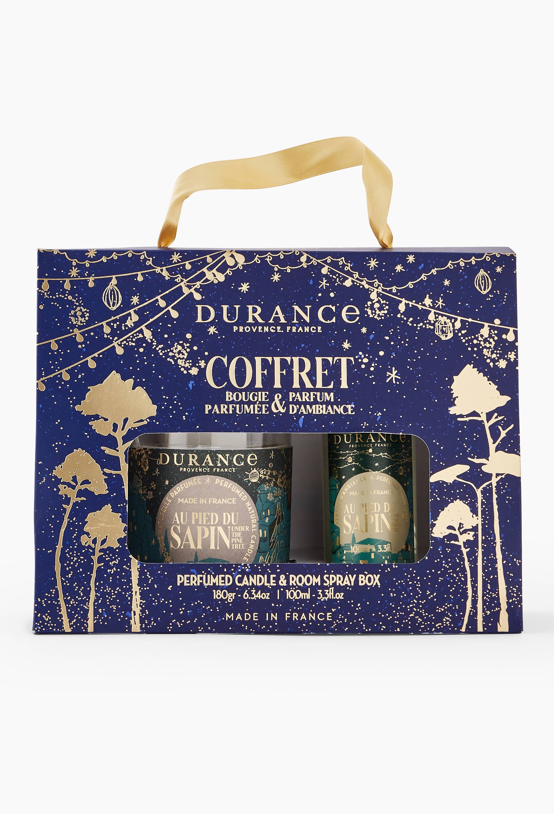 Coffret Bougie 180g parfum ambiance, au pied du sapin, Blanc, large image number 1