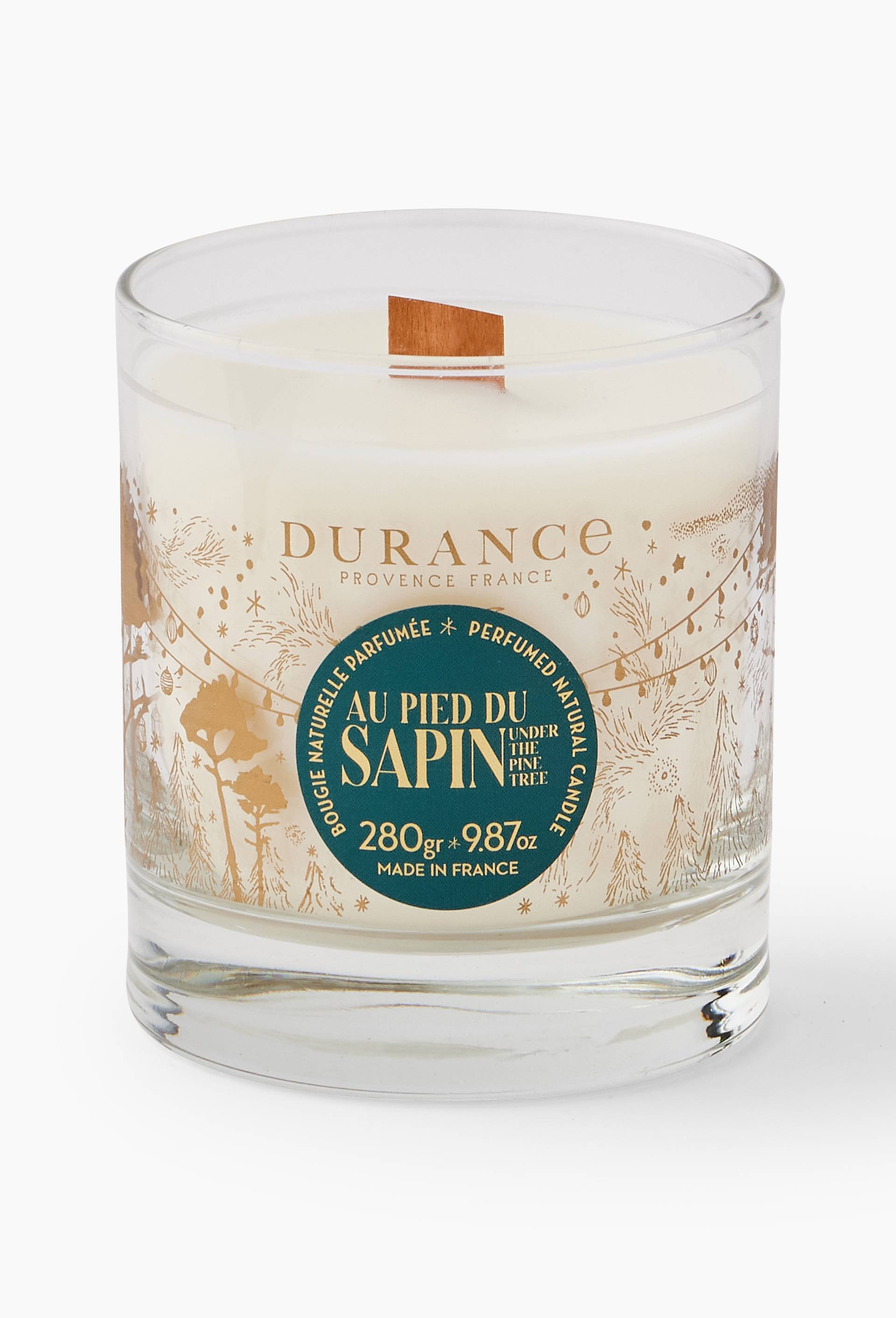 Bougie naturelle parfumée 280g - Au pied du sapin, Blanc, large image number 1.0