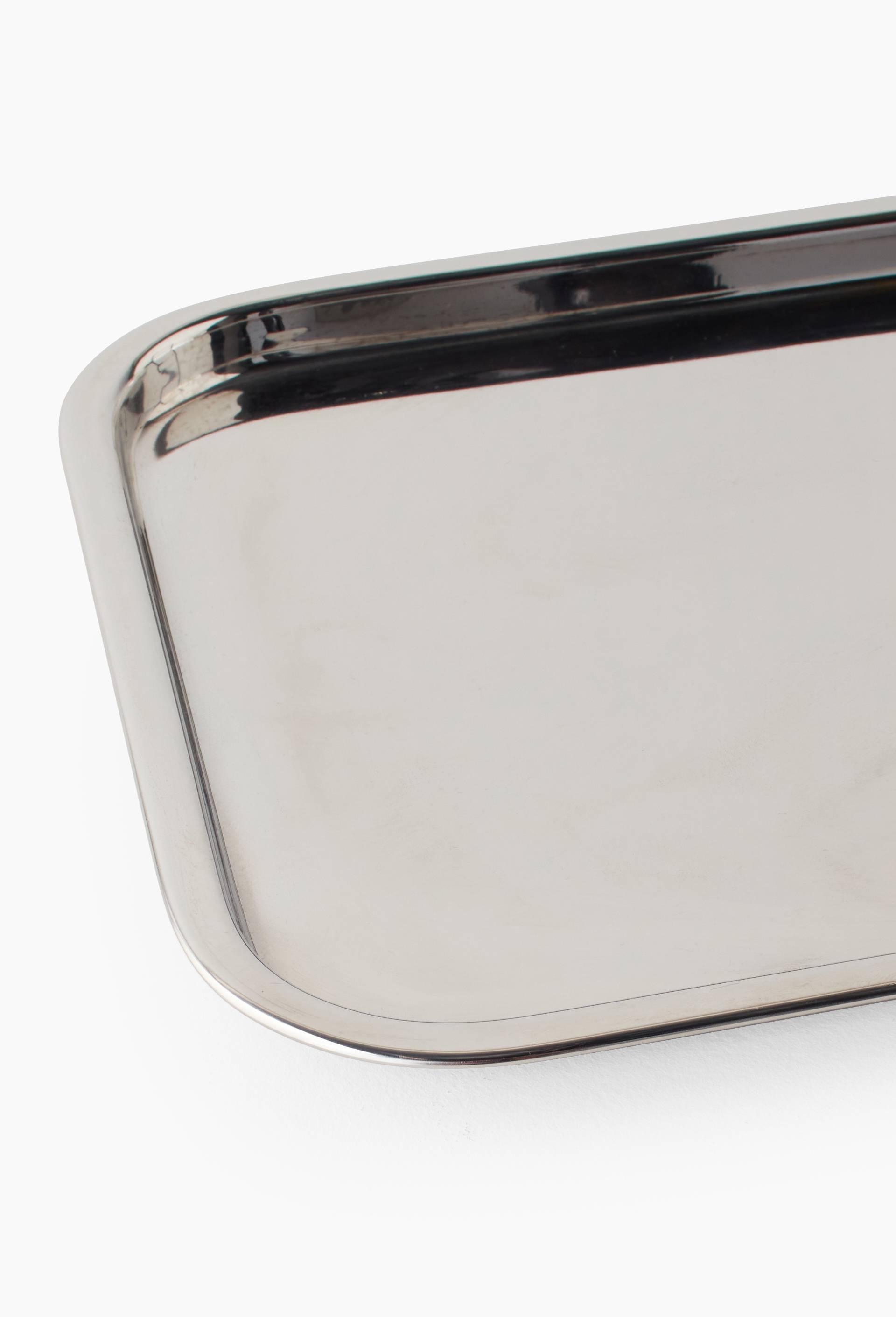 Plateau en m&eacute;tal, 38 cm, Argent, large image number 1.0