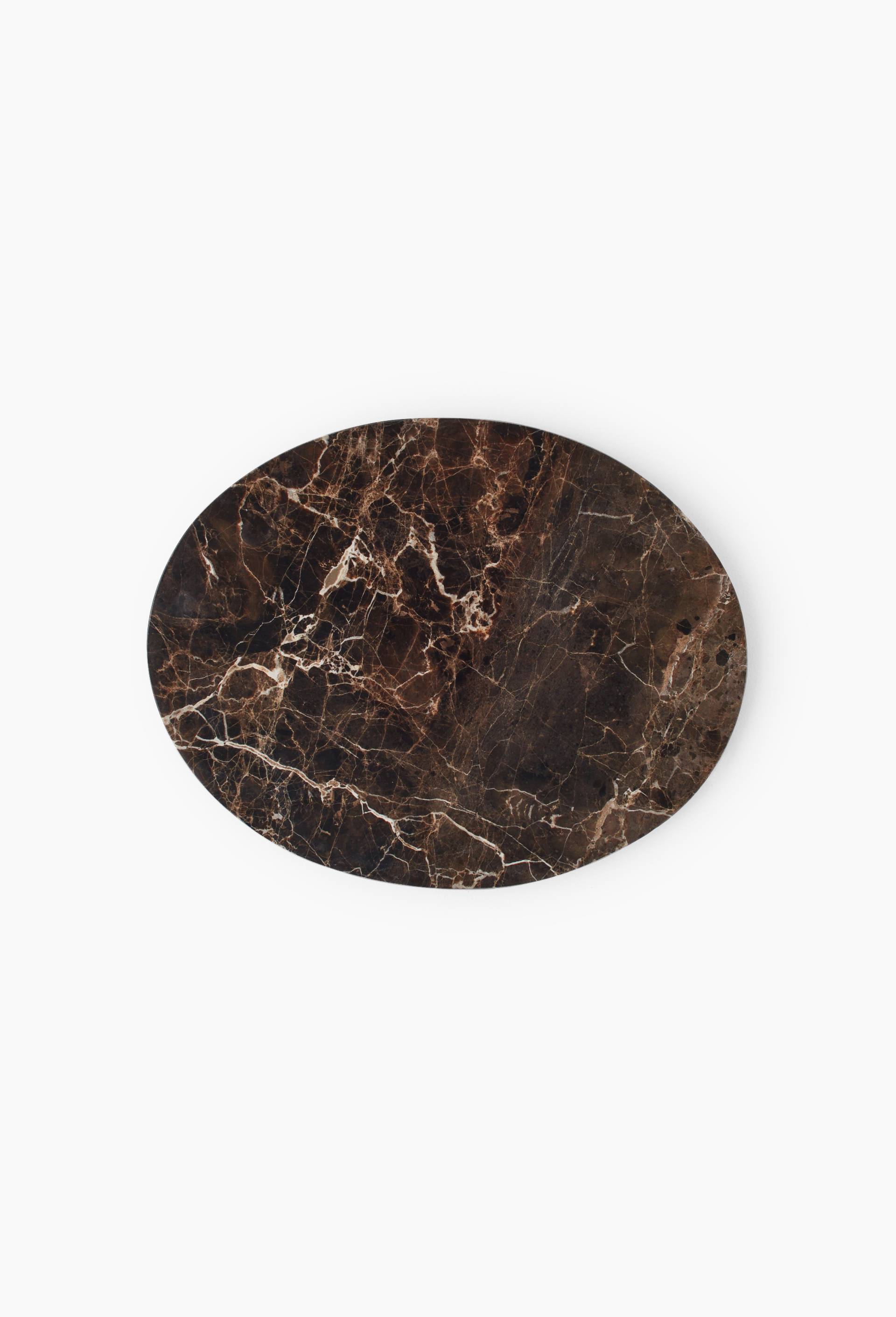 Plateau en marbre, 30 cm, Brun, large image number 0