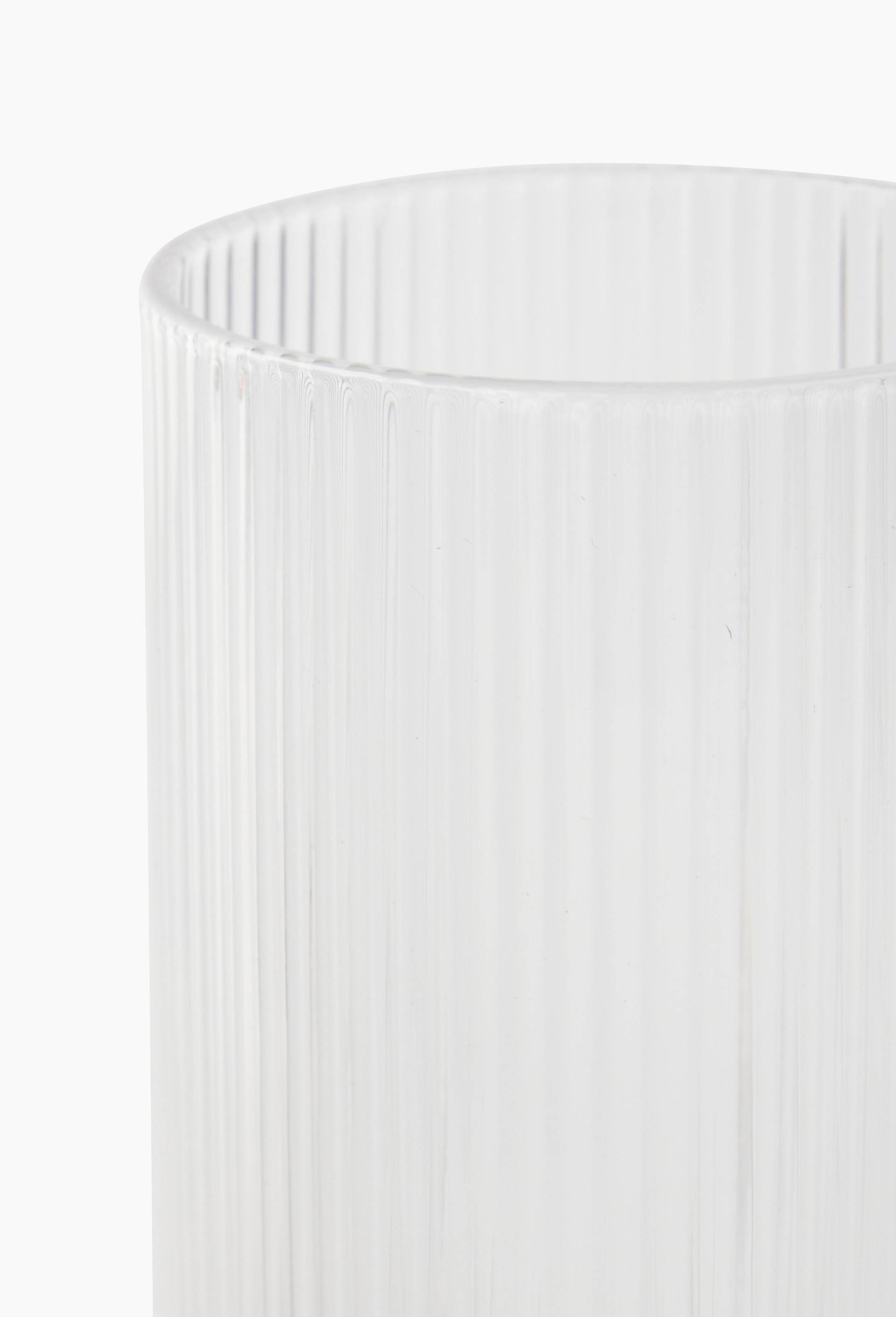 Gobelet finition striée, 45cl, Transparent, large image number 1