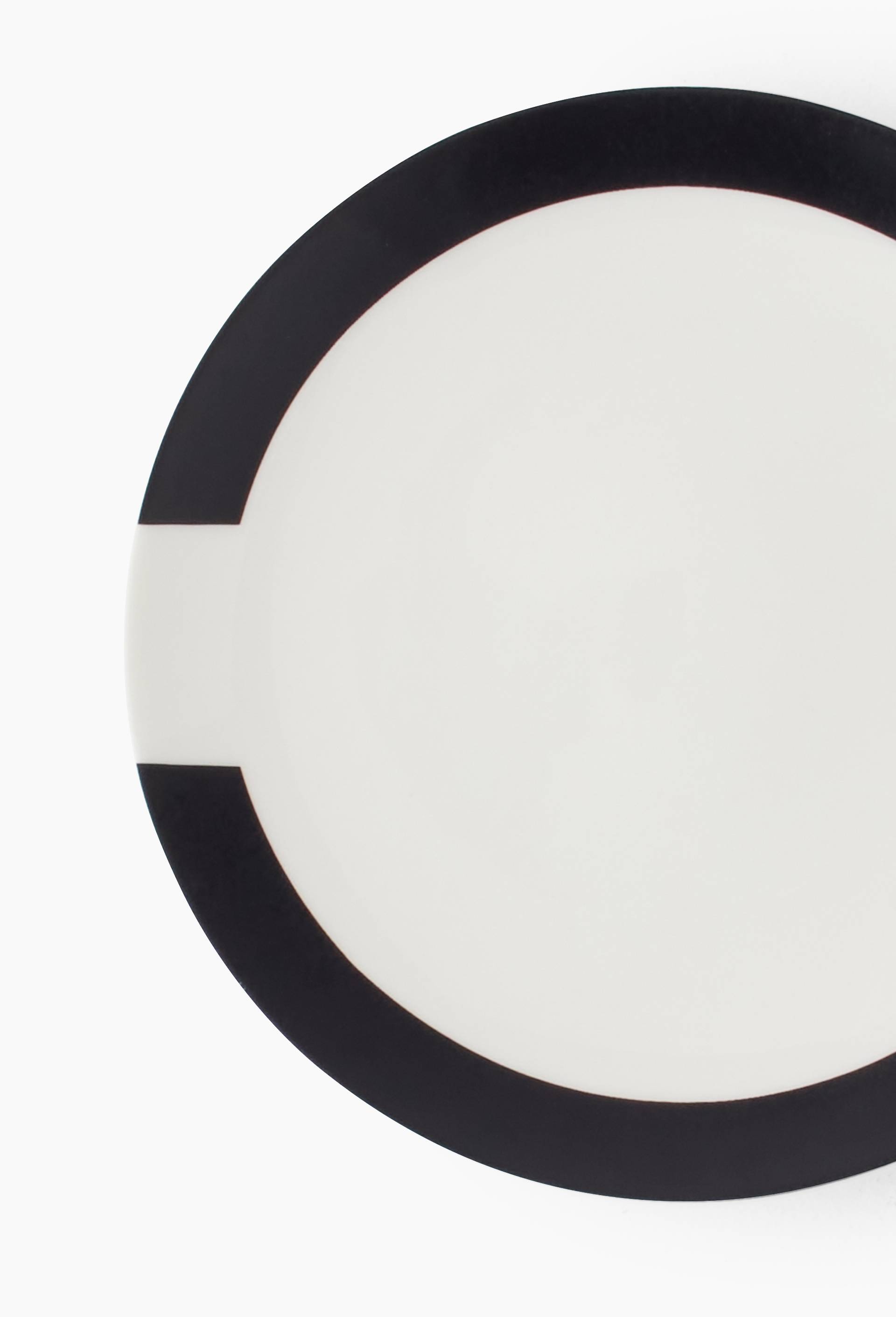 Assiette à pain imprimée, 14 x 14 x 1,5 cm, Noir, large image number 1