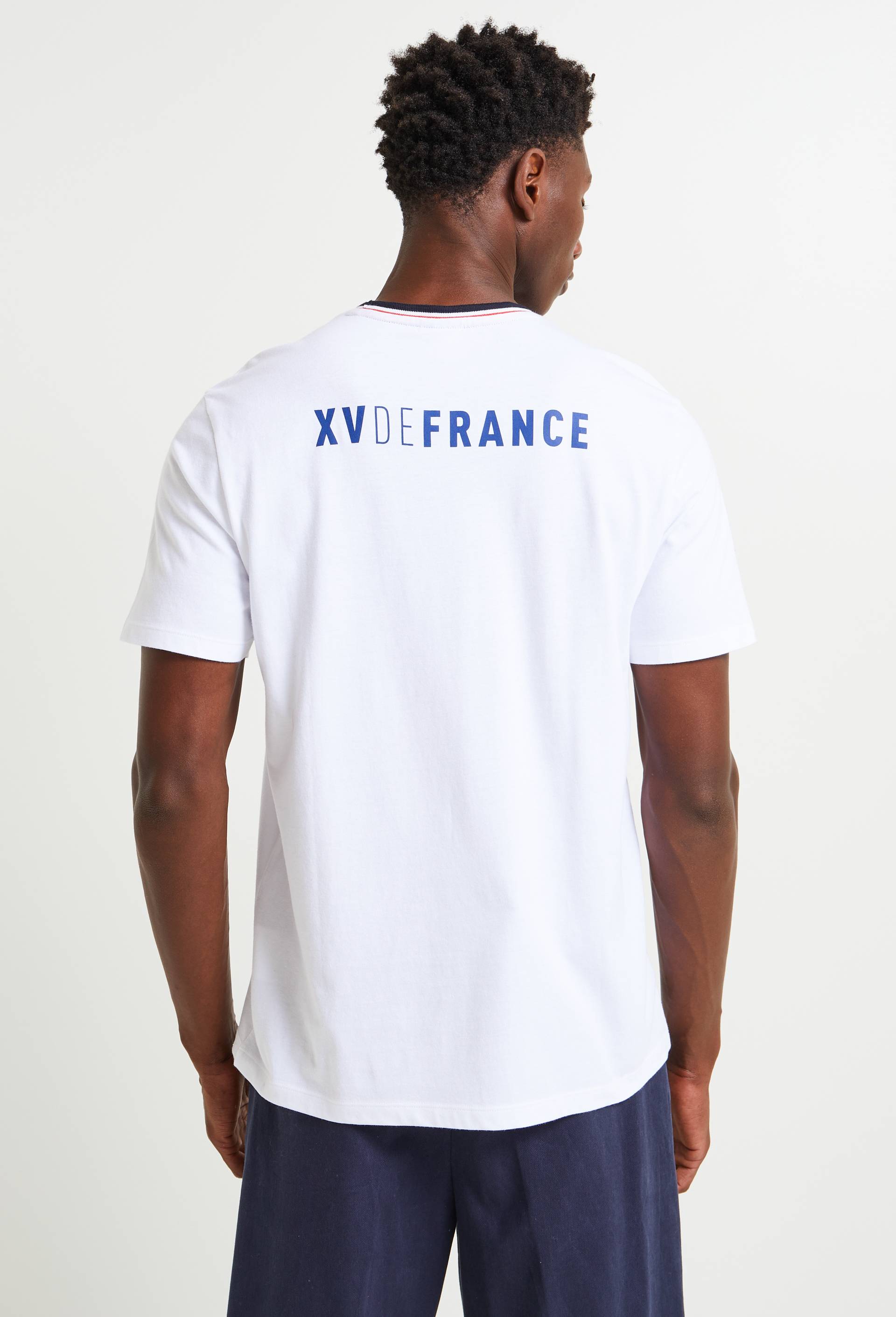 T-shirt France rugby en coton BIO, Blanc, large image number 3.0