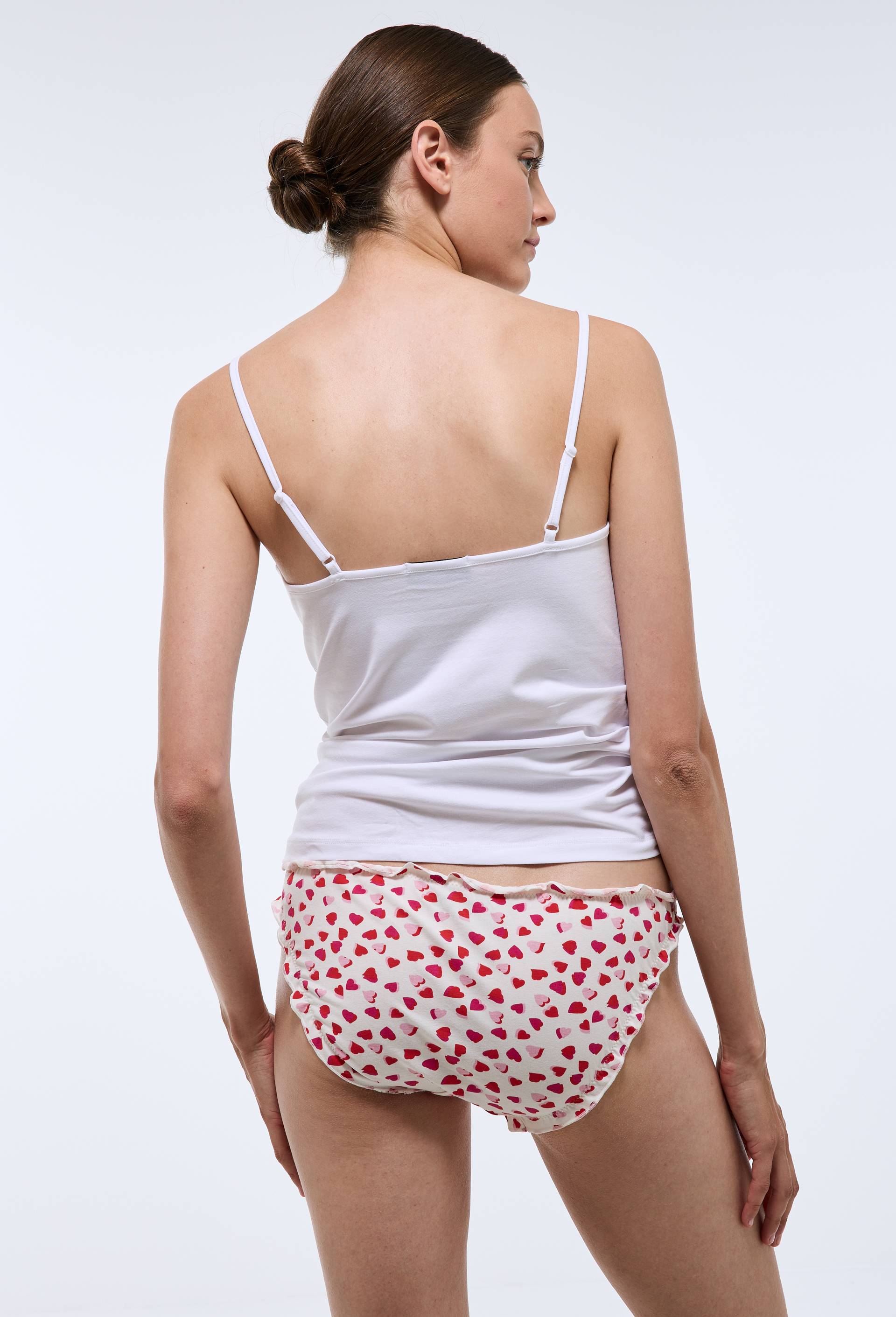 Lot de 3 culottes froufrou JULIE en coton BIO, Ecru, large image number 6