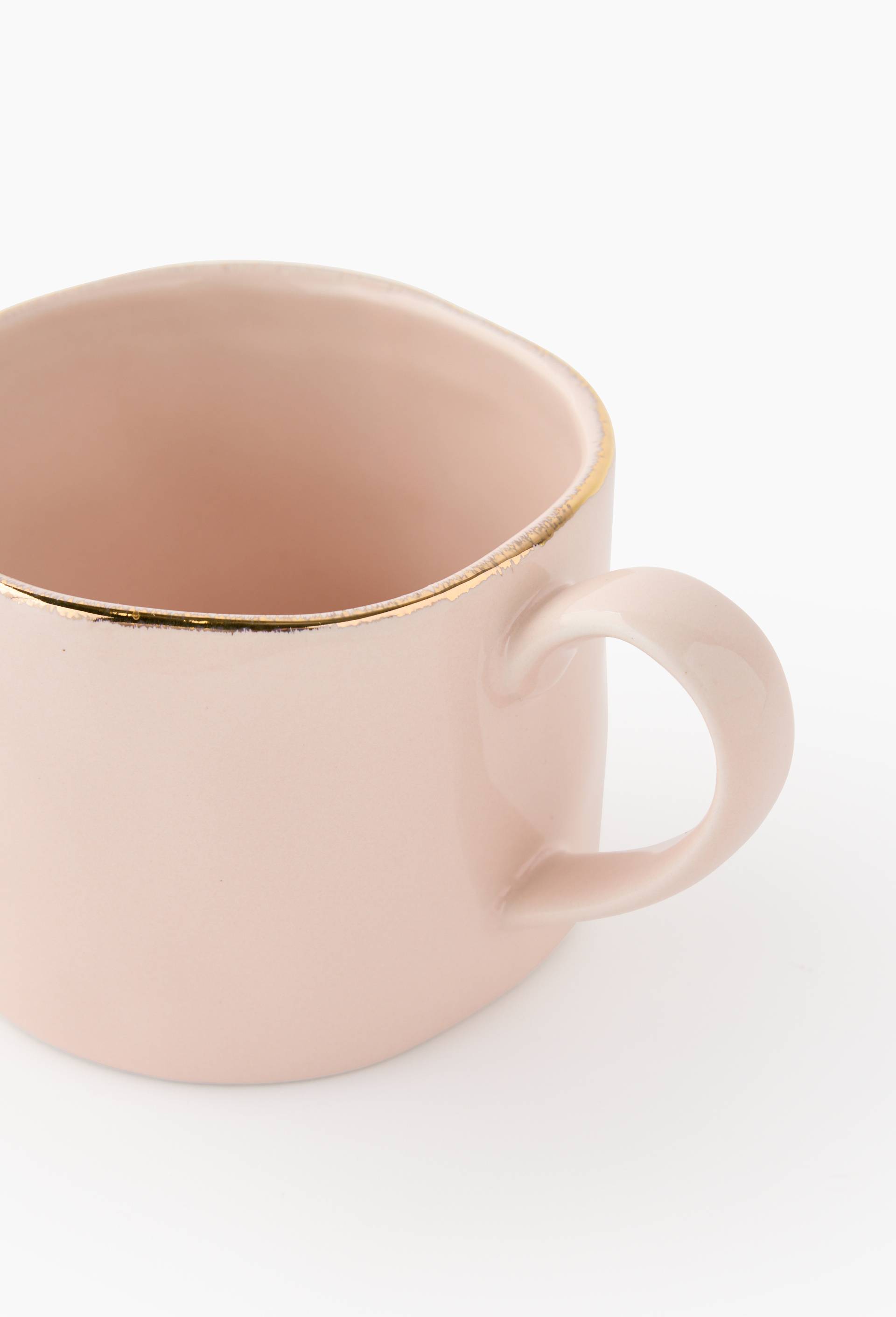 Mug finition liseré, 30cl, Rose clair, large image number 1.0