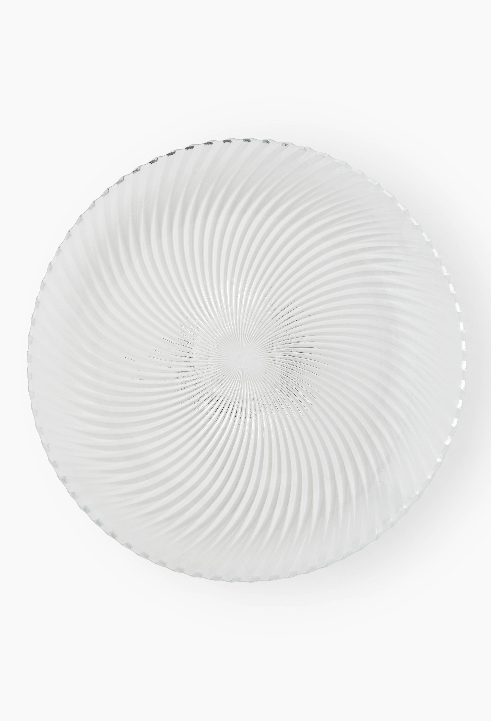 Plat rond en verre, 32 cm, Transparent, large image number 0