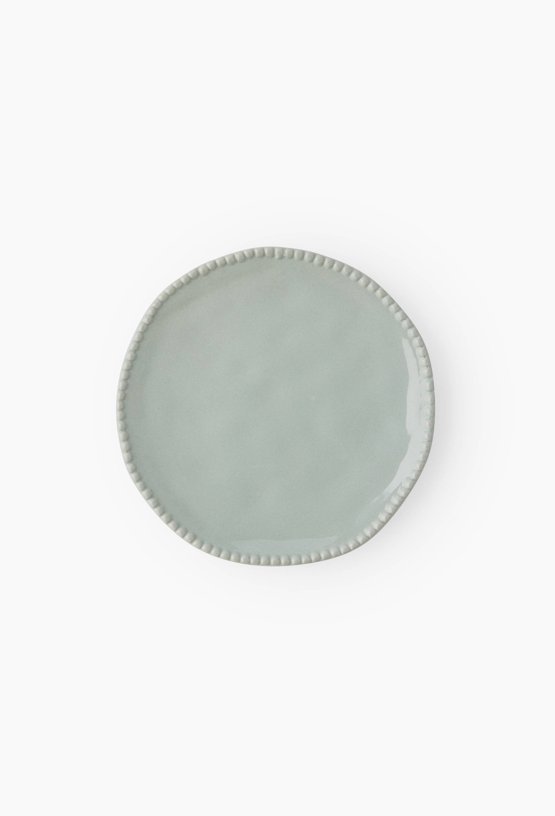 Assiette à dessert, rebord perlé, 21cm, Gris, large image number 0