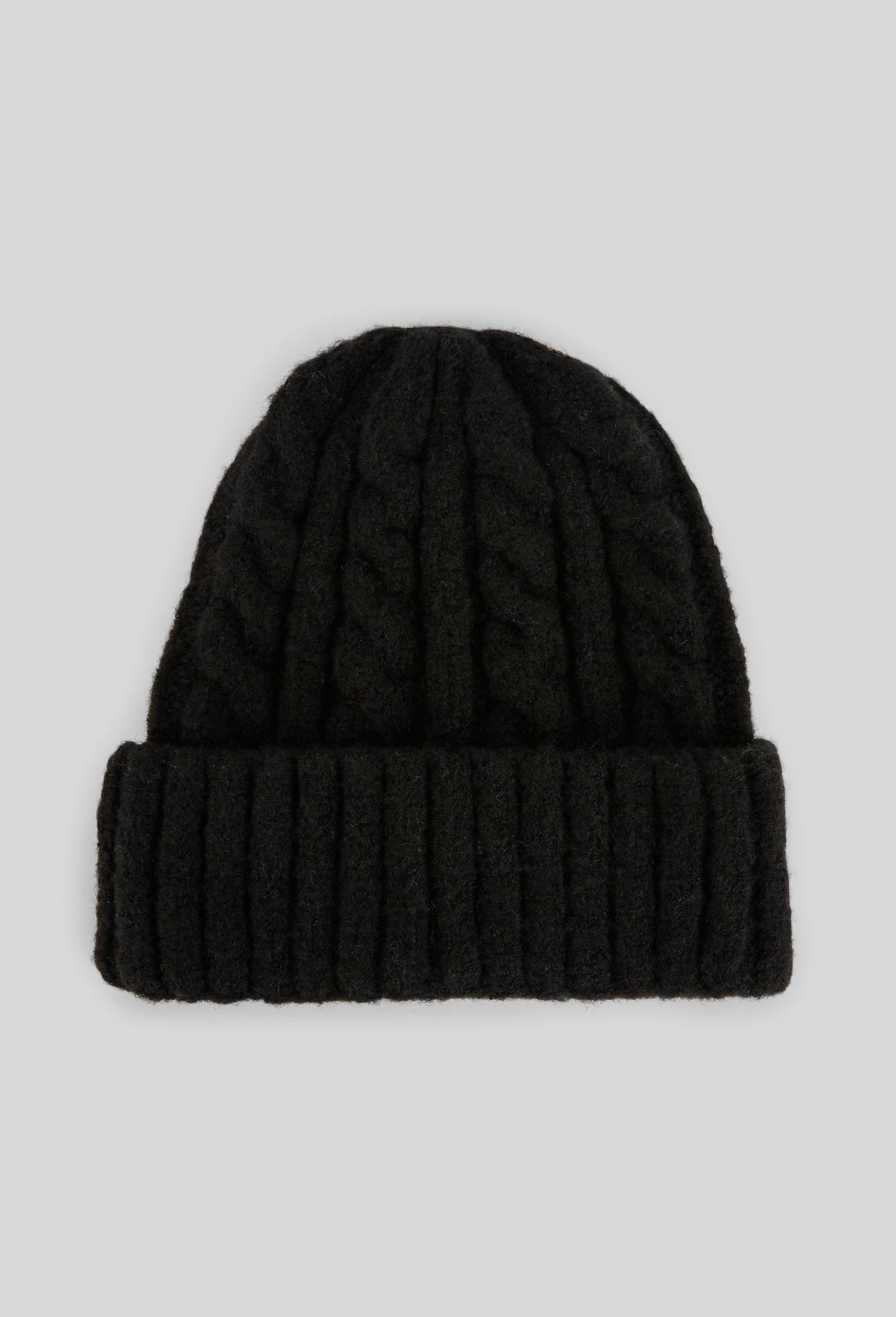 Bonnet torsadé, Noir, large image number 0