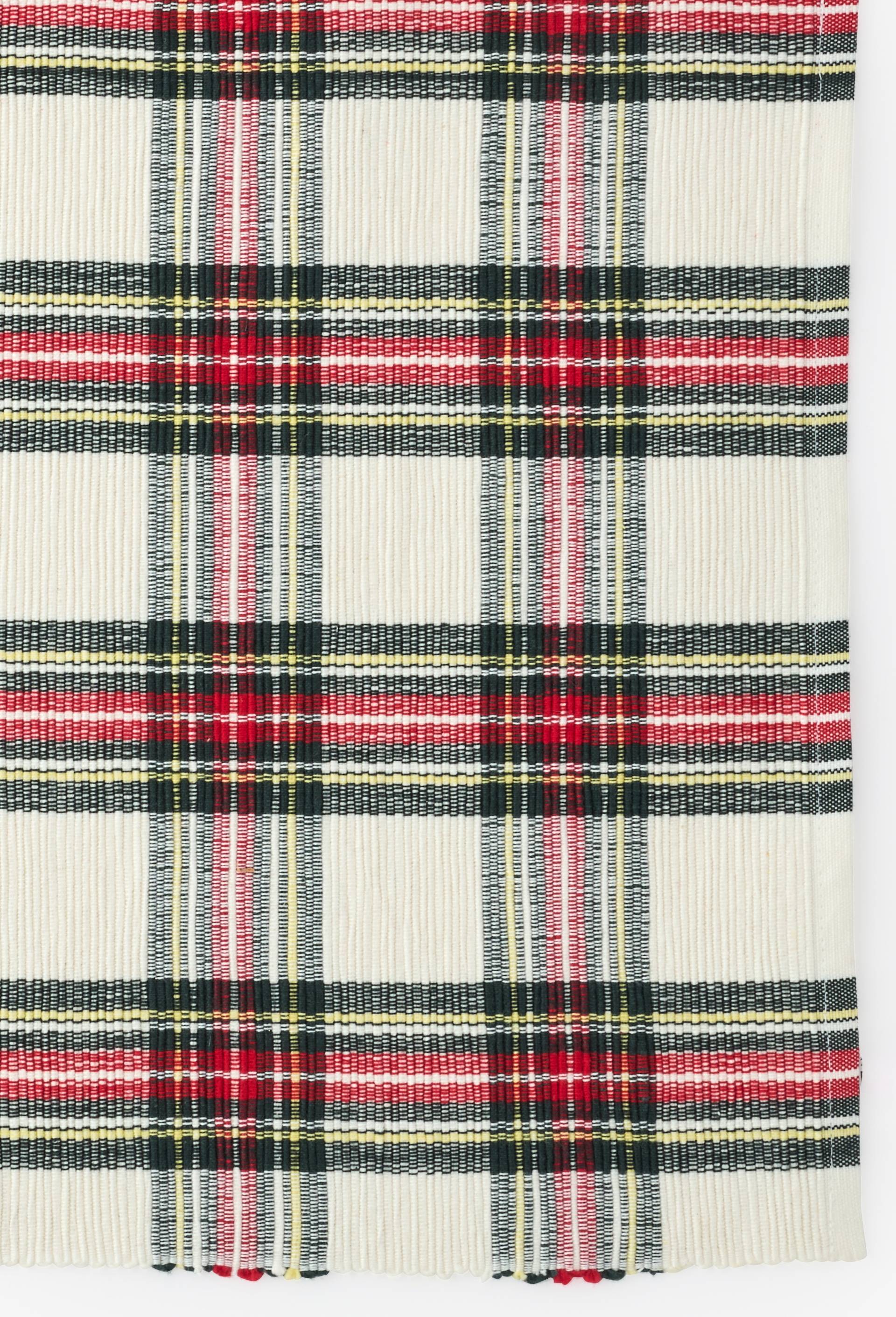 Set de table tartan, 33x48cm, 100% coton, Rouge, large image number 1