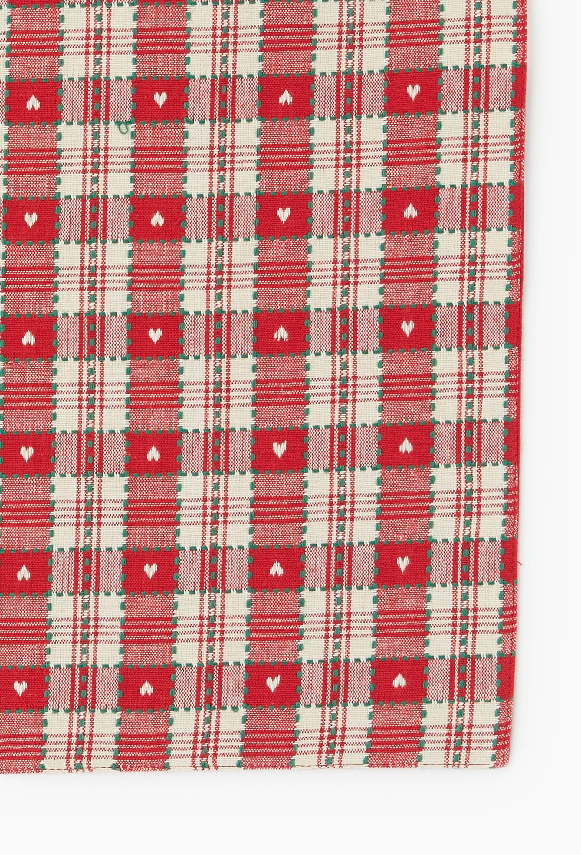 Set de table, 33x48cm, 100% coton, Rouge, large image number 1