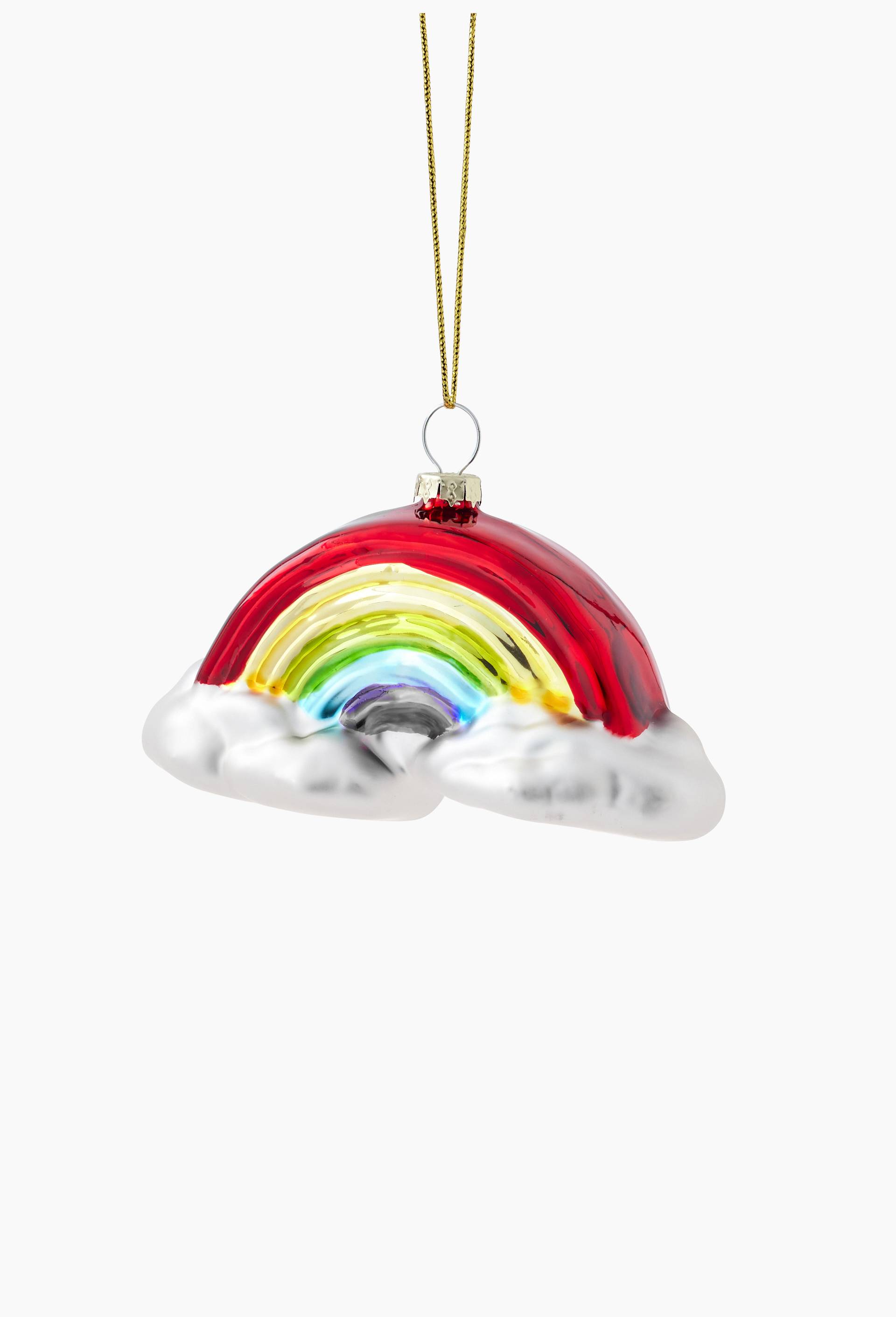 Ornement arc-en-ciel en verre, H11cm, Multicolore, large image number 1.0