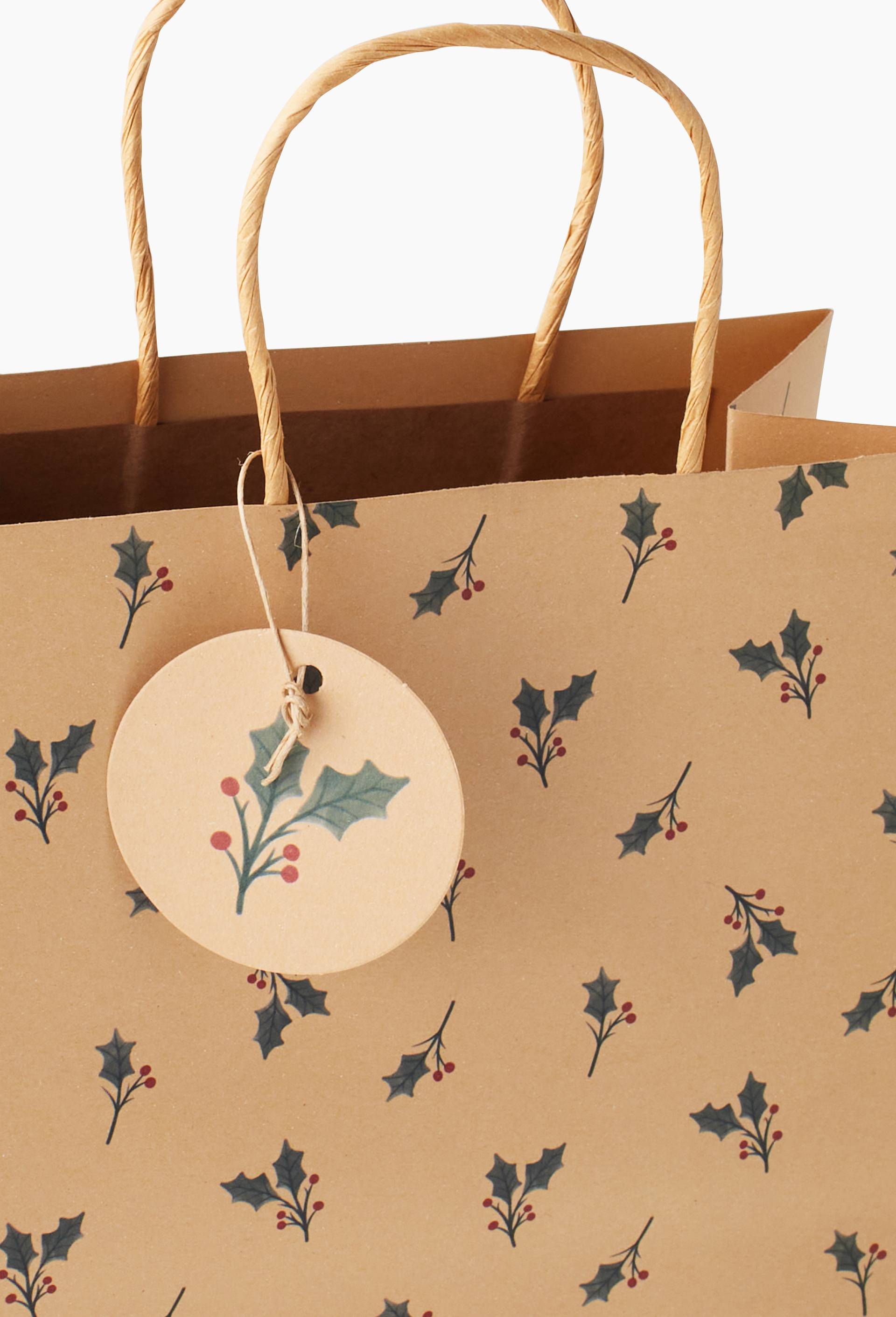 Sac cadeau, 25cm, Bleu, large image number 1.0