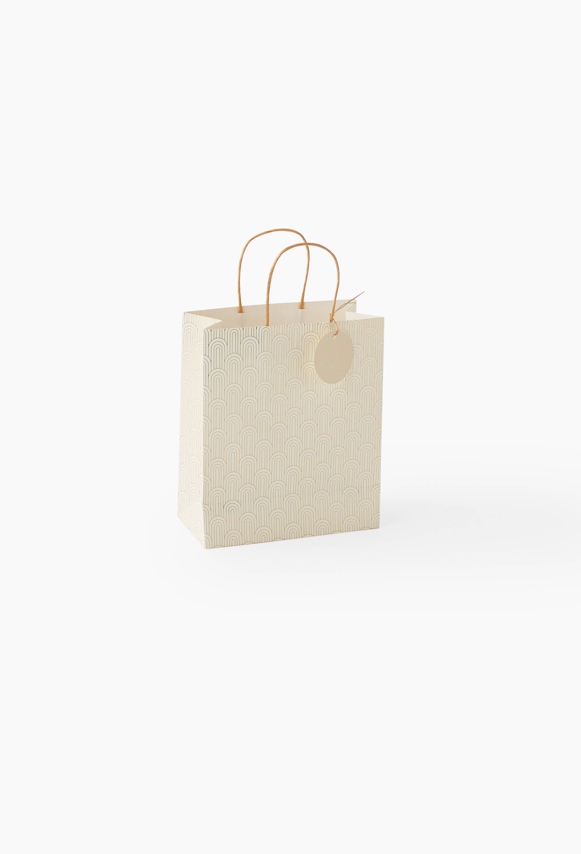 Sac cadeau, 25cm, Blanc, large image number 0.0
