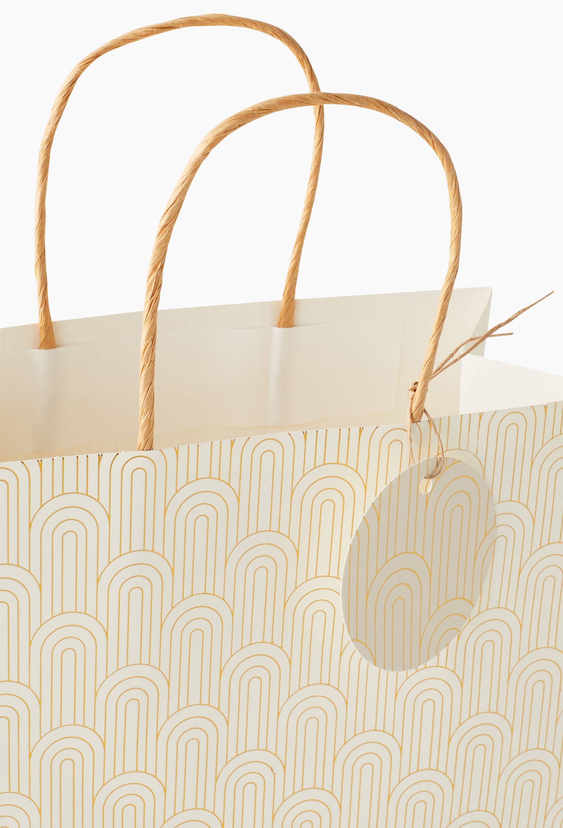 Sac cadeau, 25cm, Blanc, large image number 1