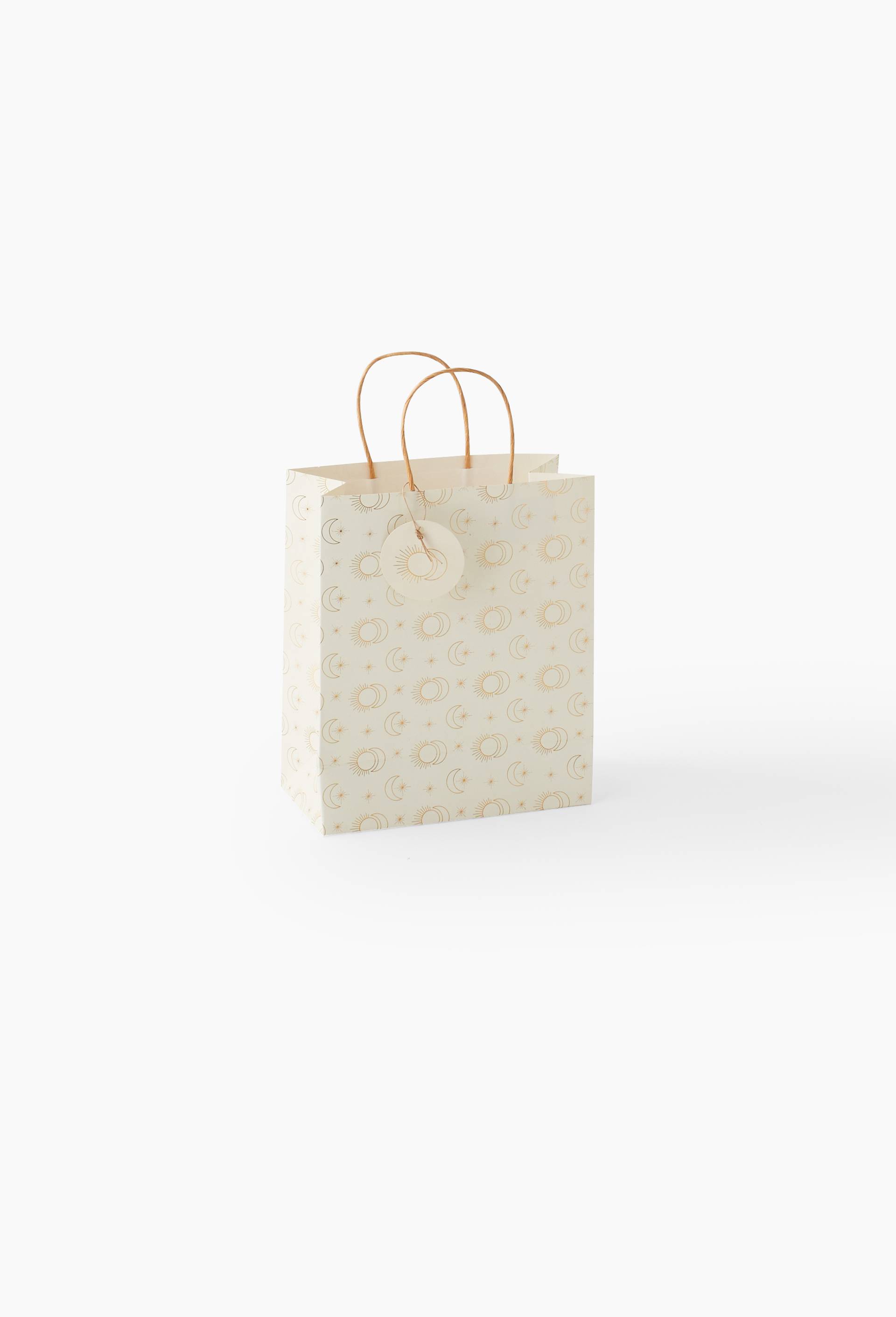 Sac cadeau, 25cm, Beige, large image number 0.0