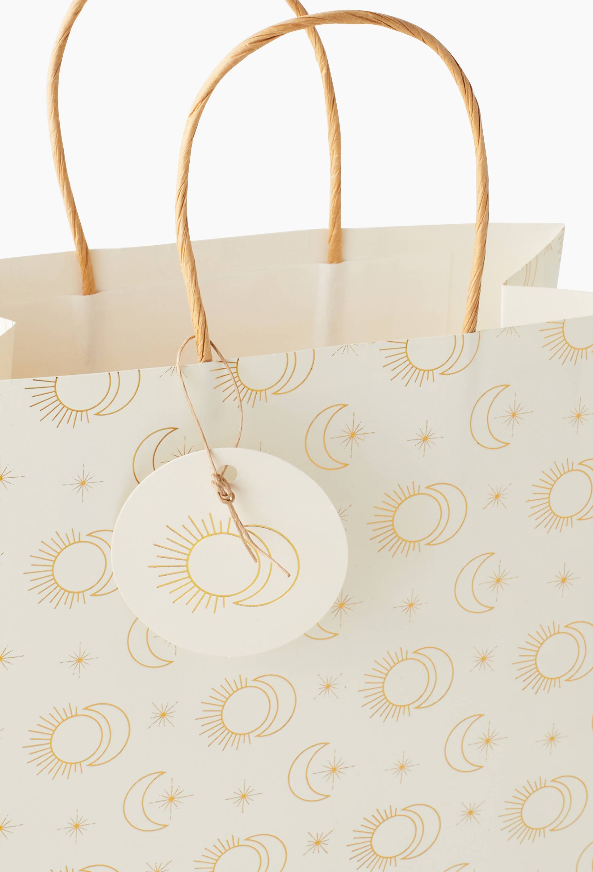 Sac cadeau, 25cm, Beige, large image number 1