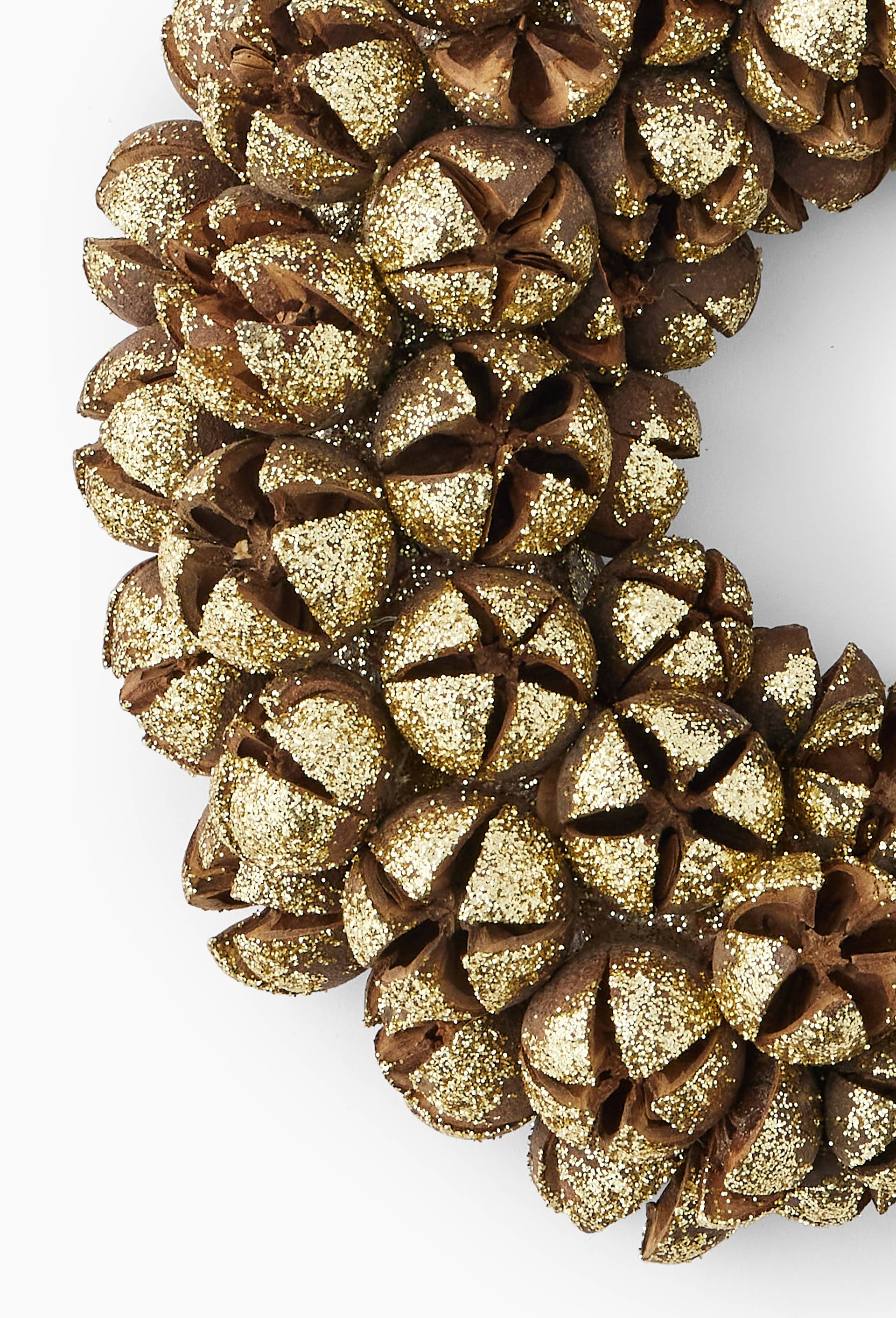 Couronne paillettes dorées, Beige clair, large image number 1.0