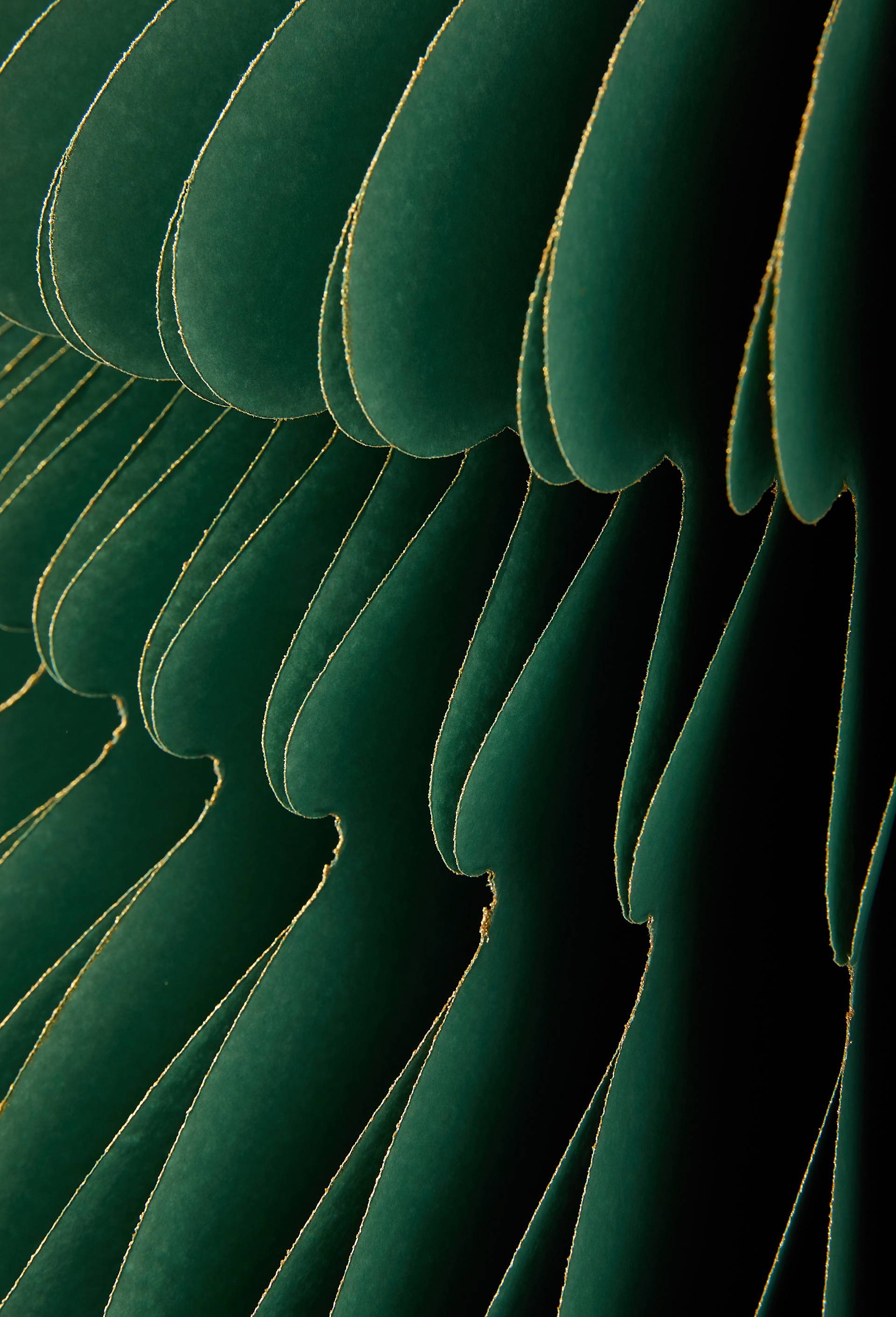 Grand sapin paillet&eacute; en papier, Vert fonc&eacute;, large image number 1