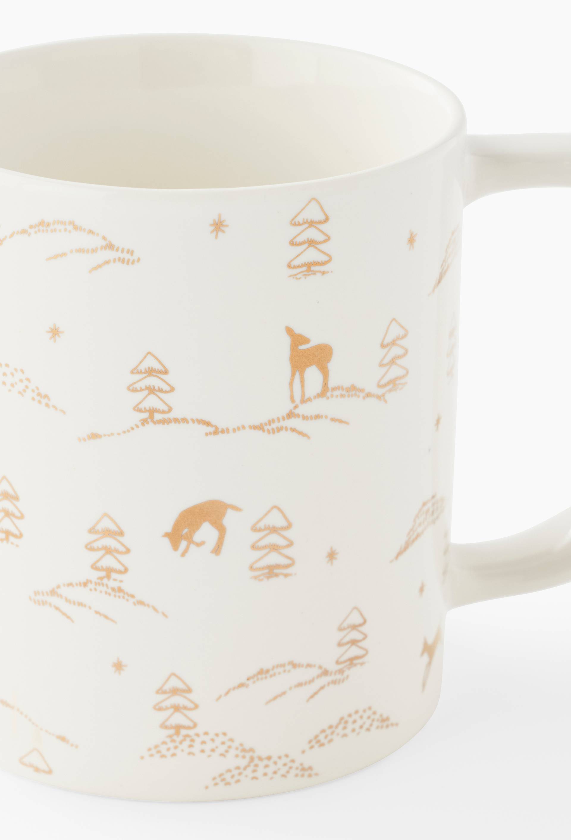 Mug droit imprim&eacute;, 32cl, Or, large image number 1