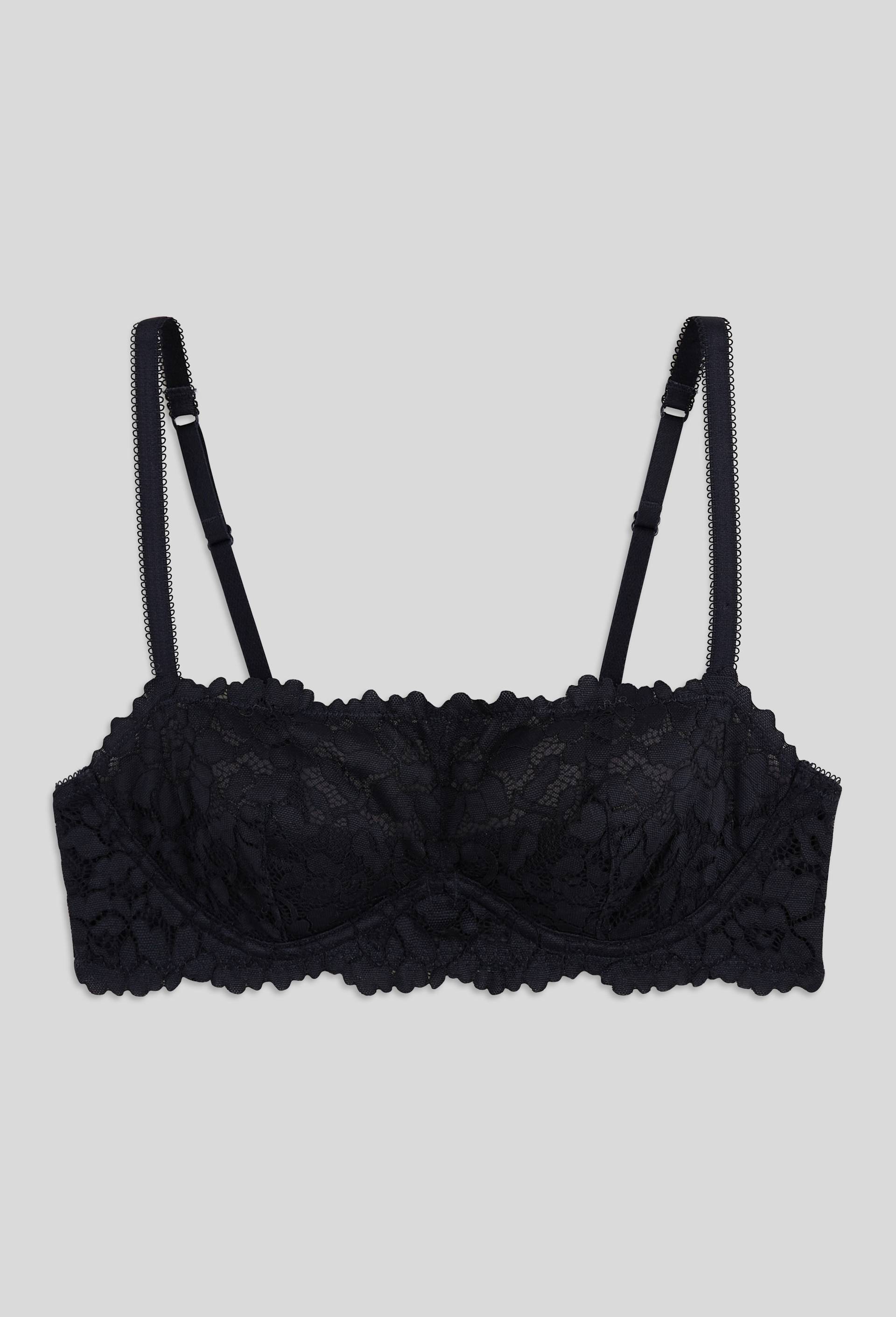Bandeau armaturé CAMILLE en dentelle, Bleu foncé, large image number 0