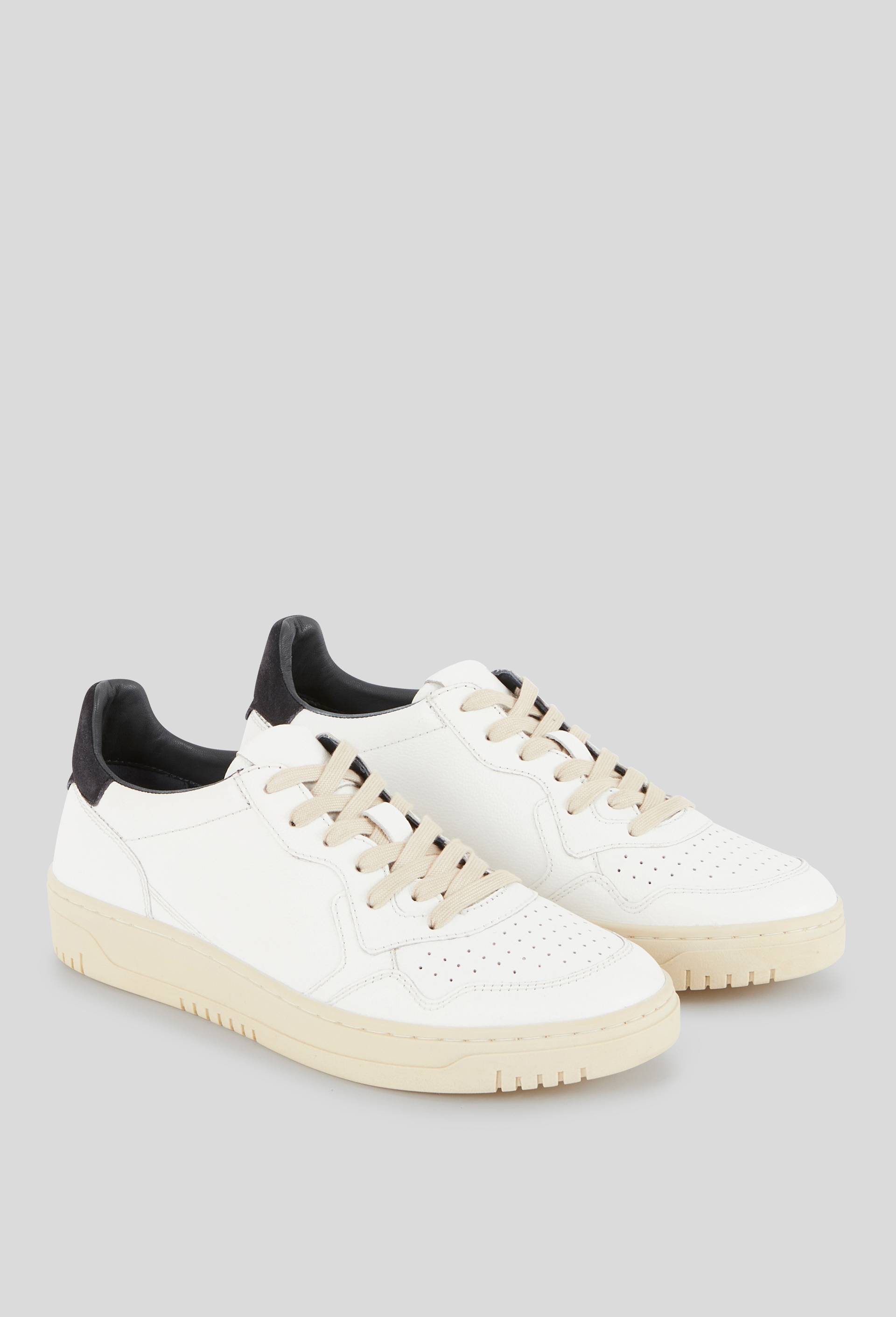 Baskets en cuir, Blanc, large image number 0.0