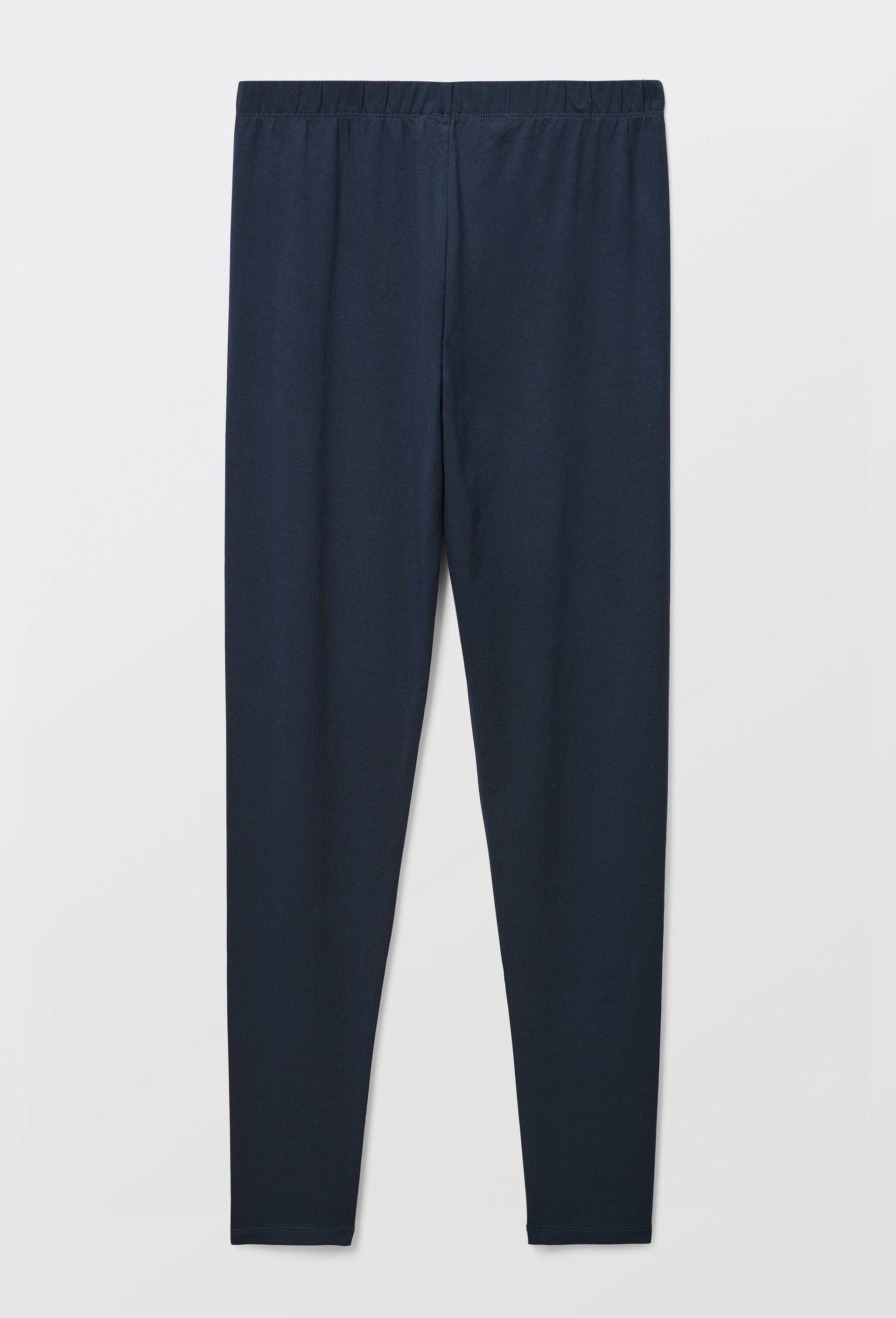 Legging uni en coton BIO GOTS, Bleu fonc&eacute;, large image number 3