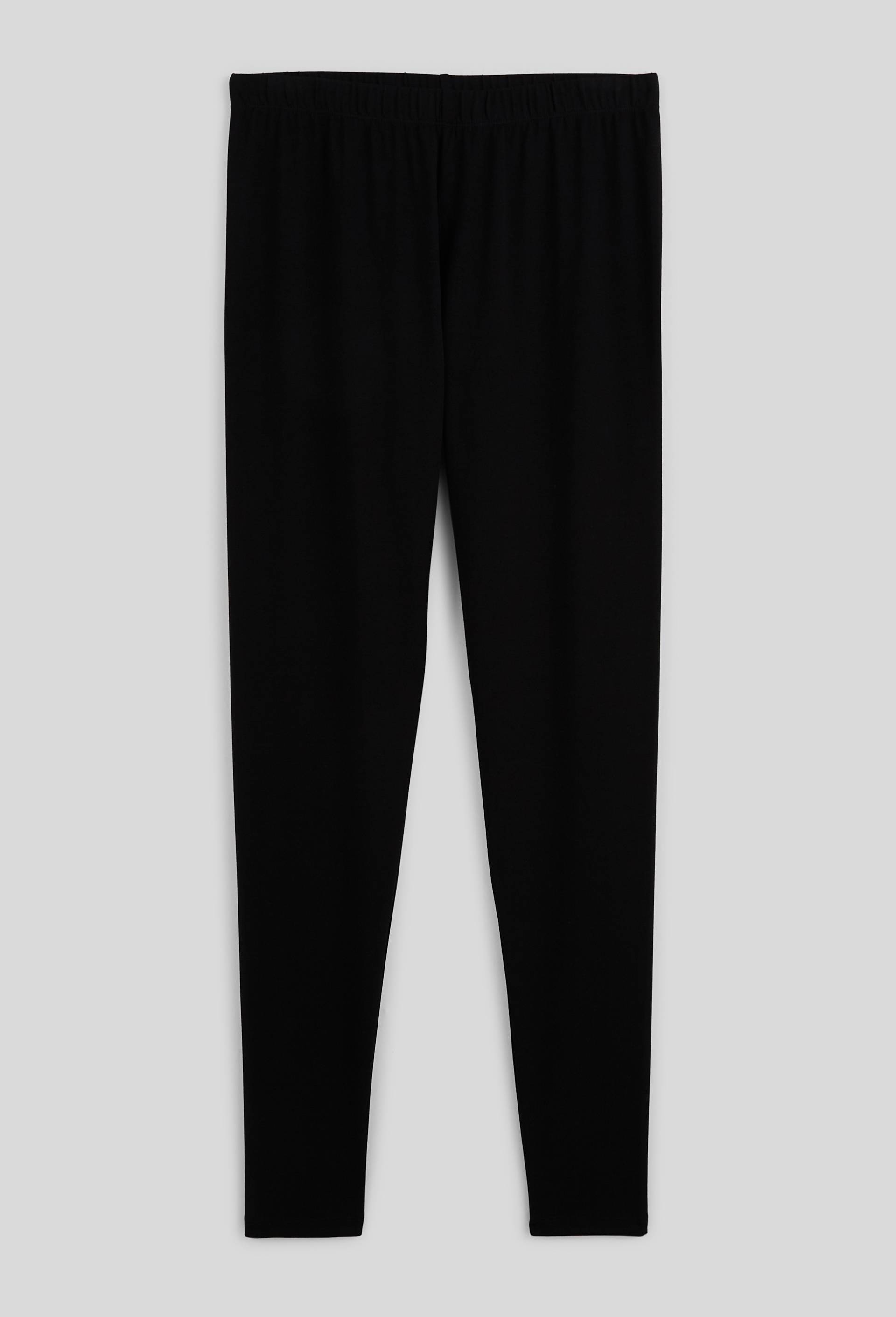 Legging uni en coton BIO GOTS, Noir, large image number 2.0