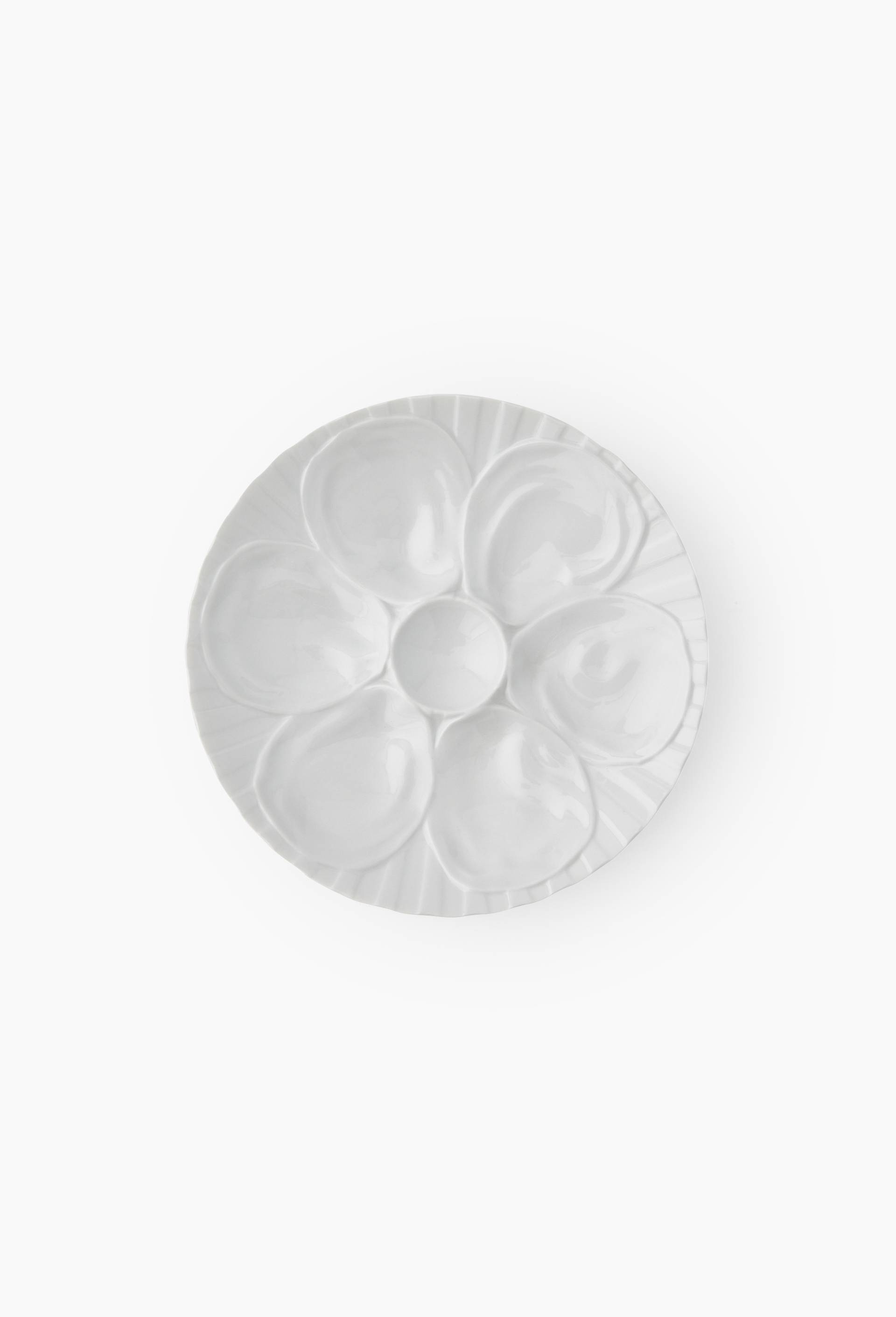 Plat forme coquille, 23cm, Blanc, large image number 0