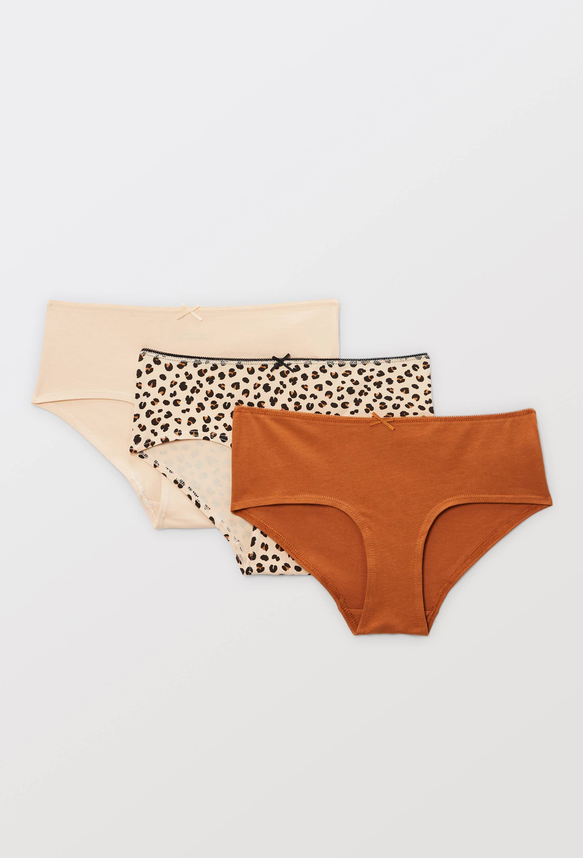 Lot de 3 shorties GARANCE en coton BIO GOTS, Noir, large image number 0