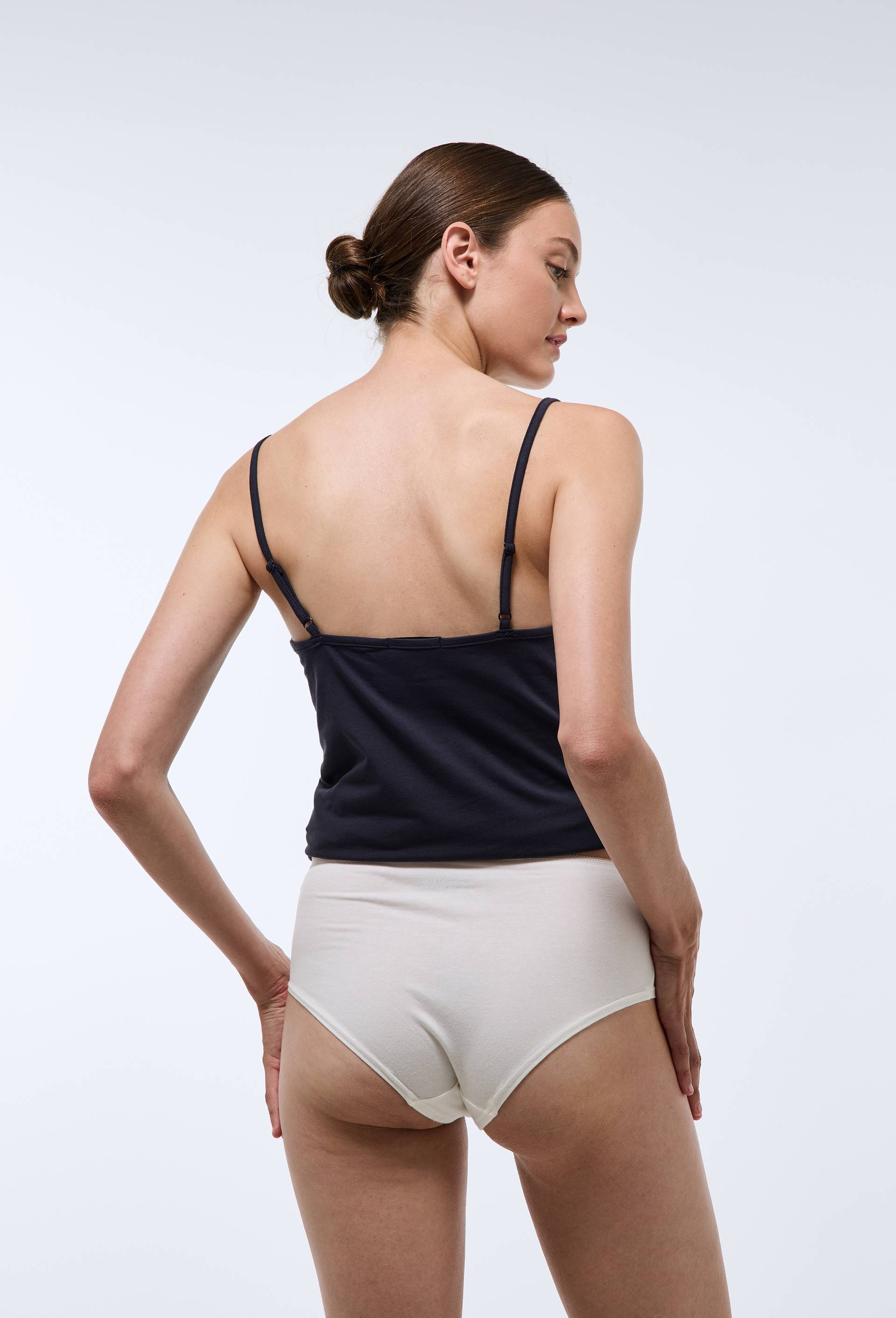 Lot de 3 shorties GARANCE en coton BIO GOTS, Brun clair, large image number 2