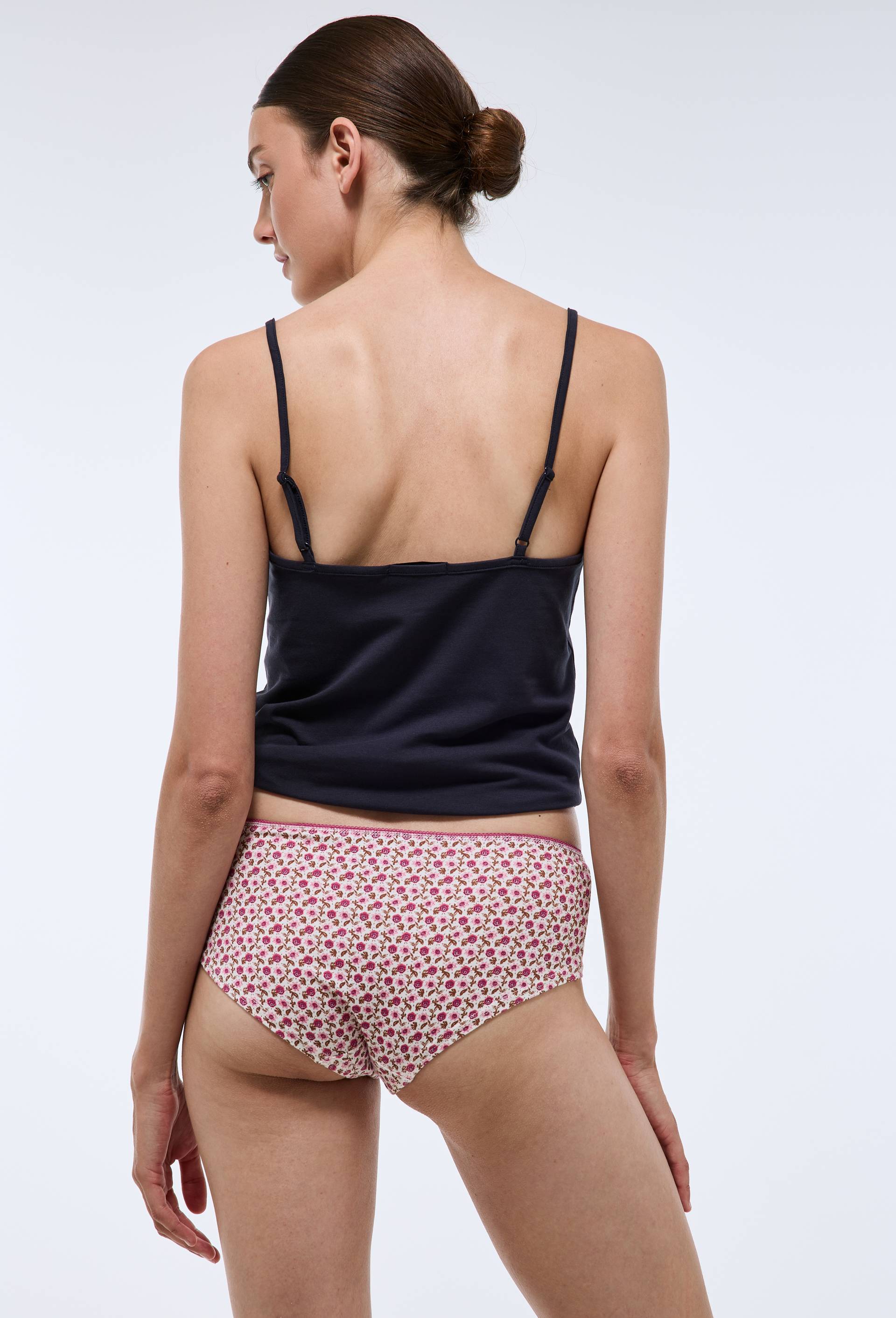 Lot de 3 shorties GARANCE en coton BIO GOTS, Brun clair, large image number 6.0