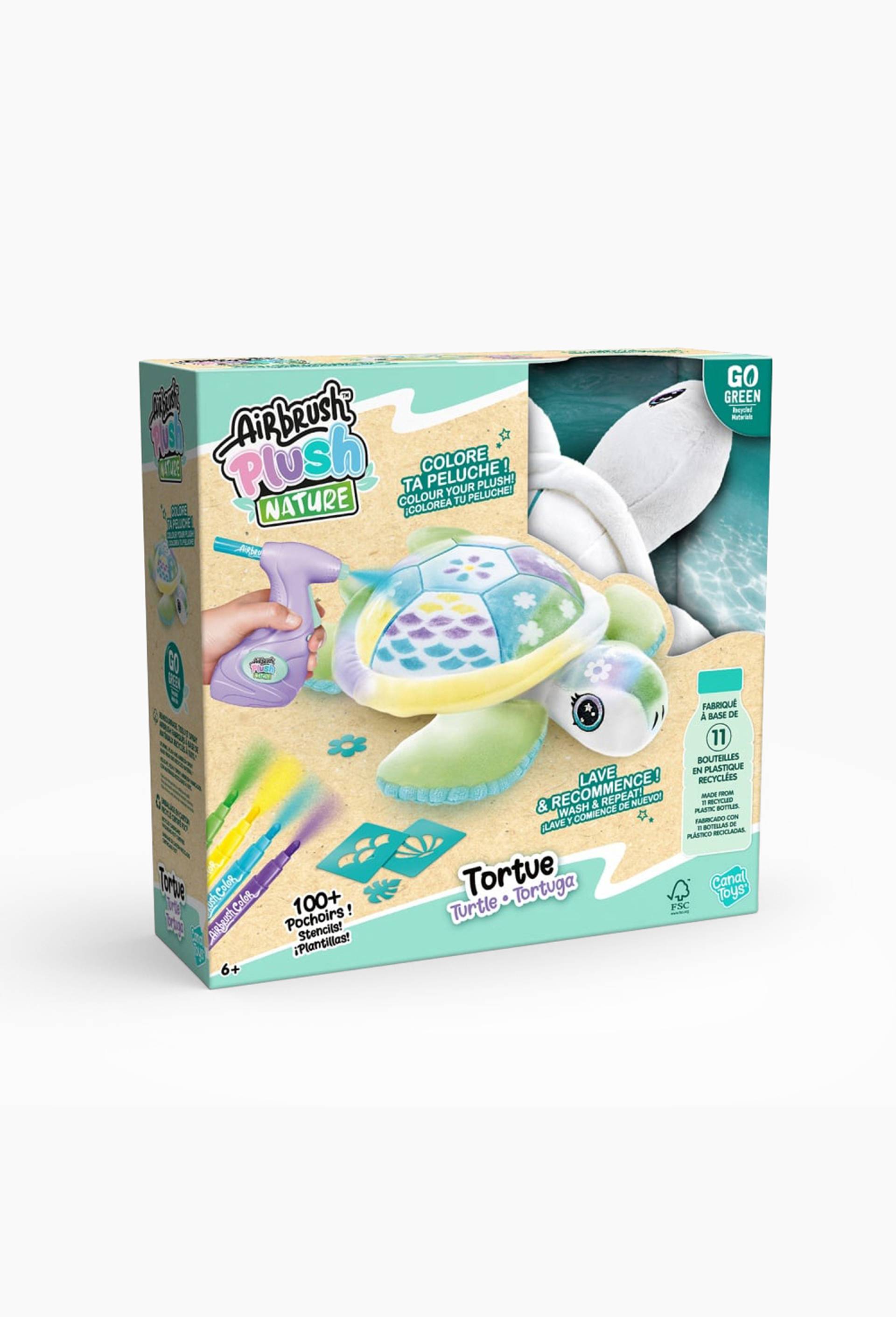 Peluche Airbrush Nature - Tortue, Multicolore, large image number 0