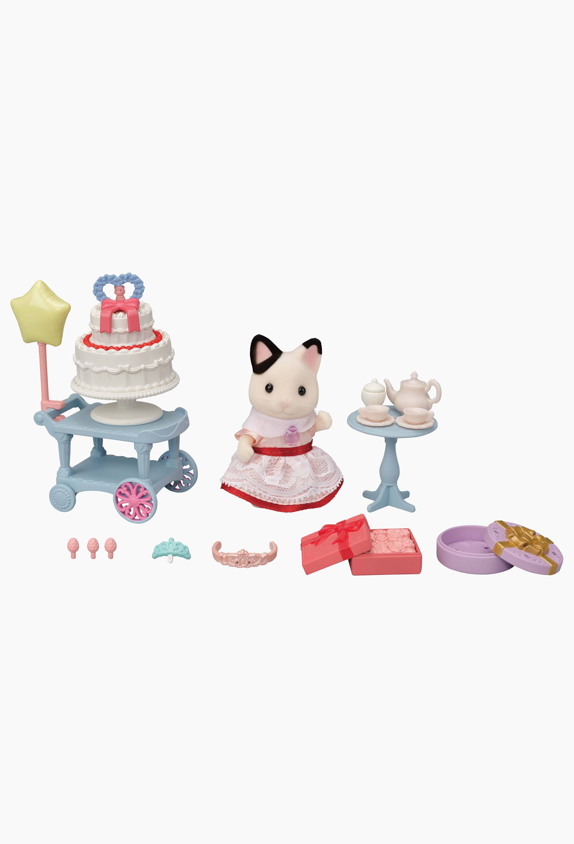 La fille chat bicolore et son gouter d anniversaire, Multicolore, large image number 0