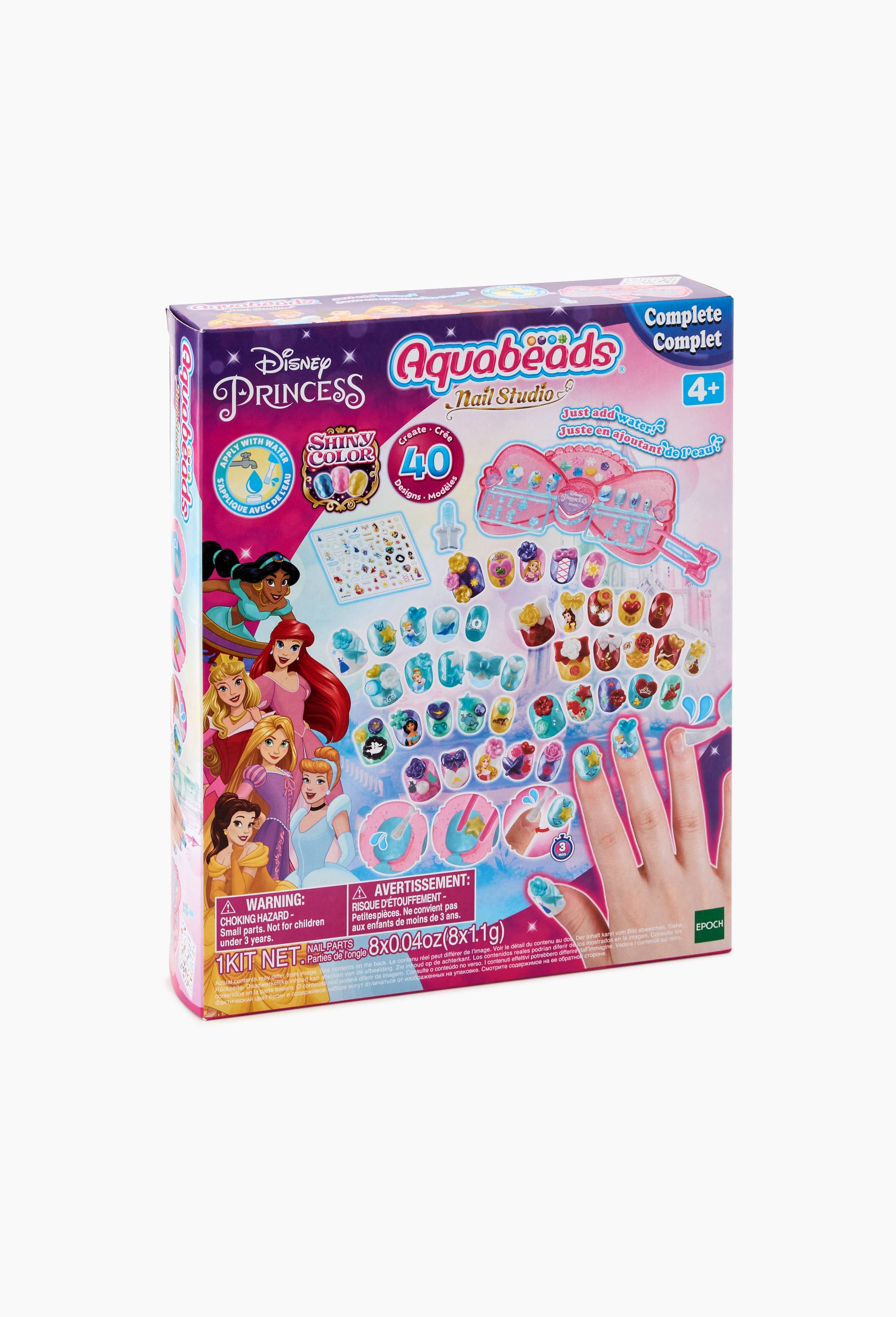 Le coffret de manucure - Princesses Disney - Aquabeads, Multicolore, large image number 0