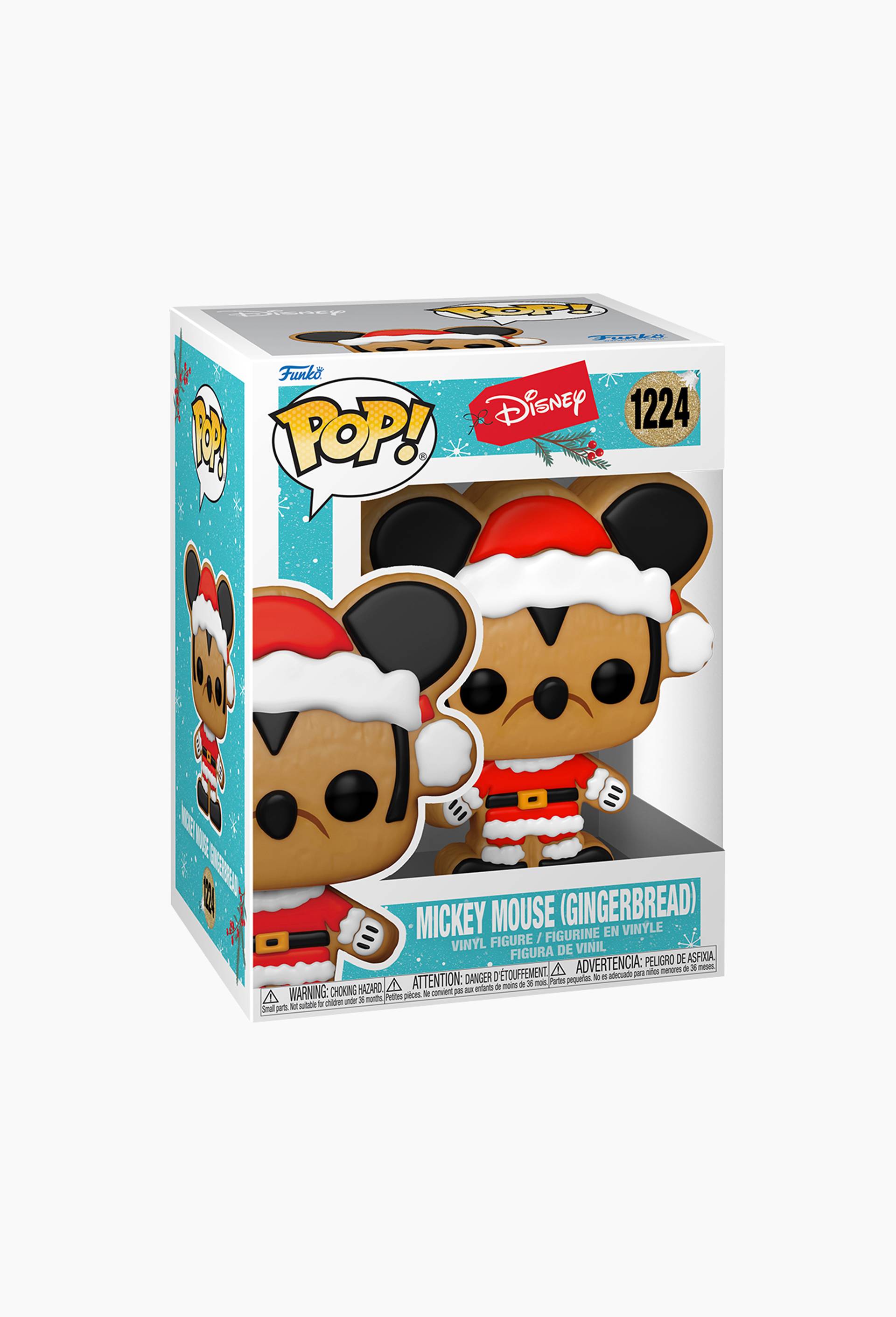 Funko Pop Disney : Santa Mickey Gingerbread, Multicolore, large image number 0