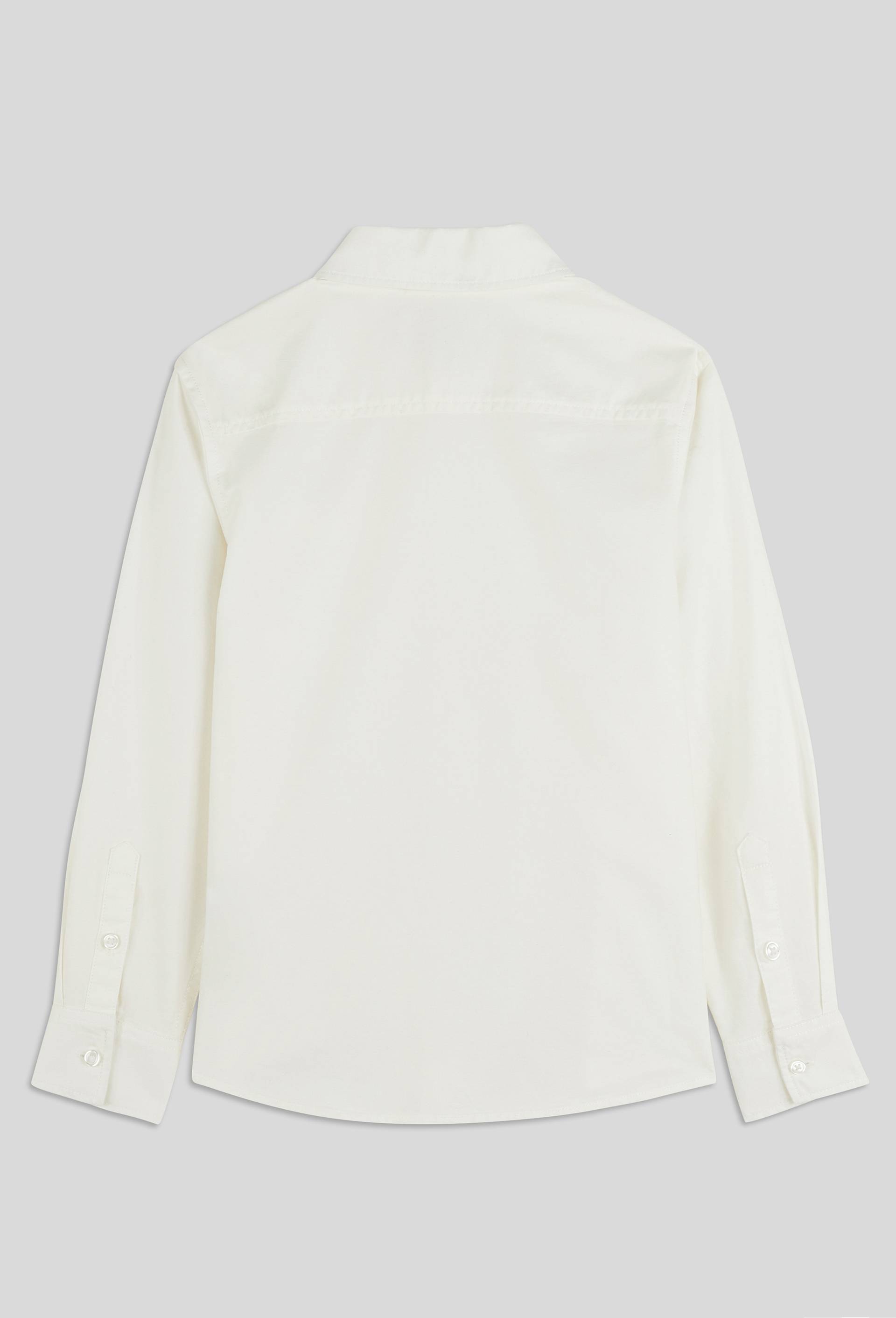 Chemise Oxford unie en coton, Blanc, large image number 1