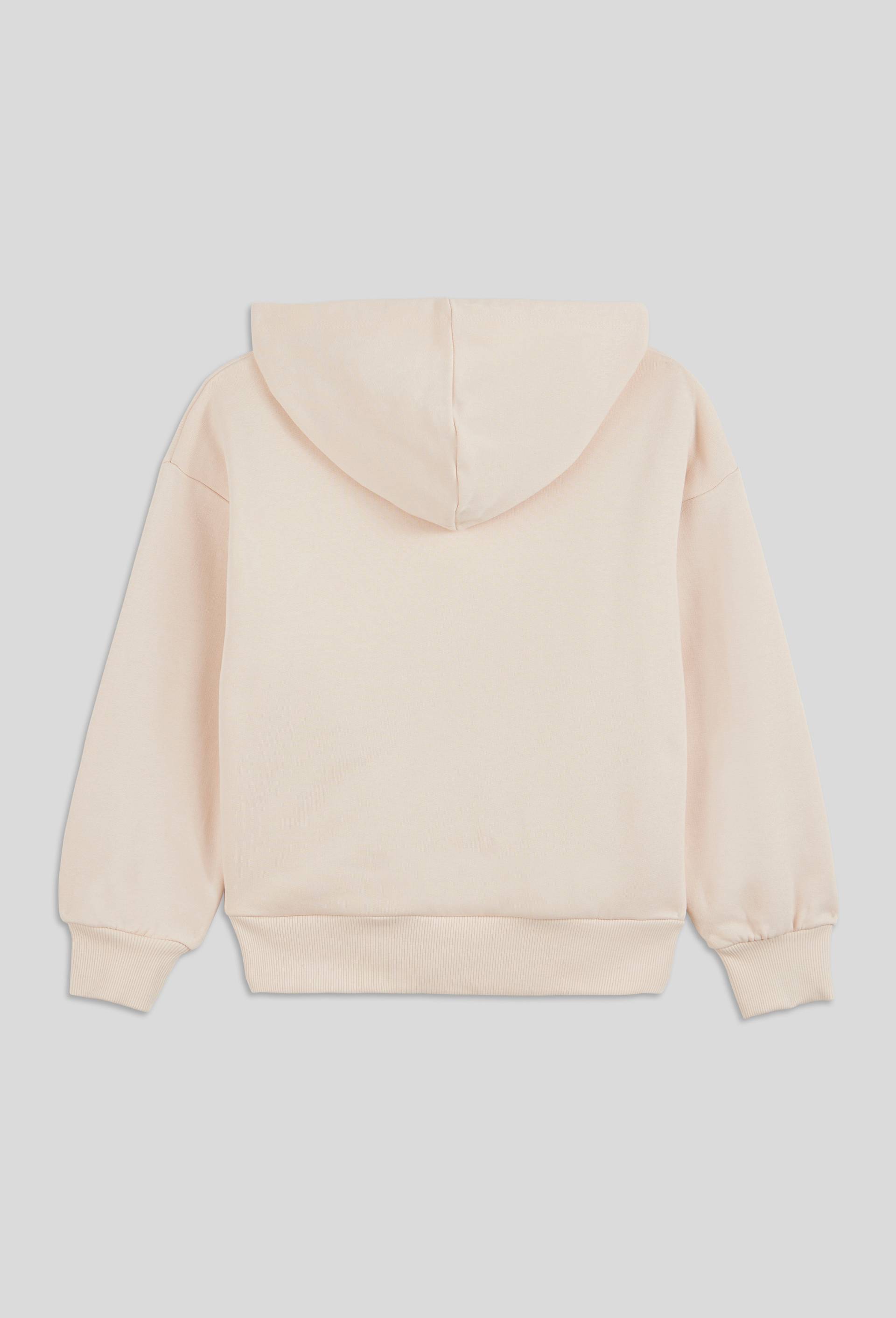 Sweat à capuche doublé moumoute à patchs, certifié OEKO-TEX, Beige clair, large image number 1