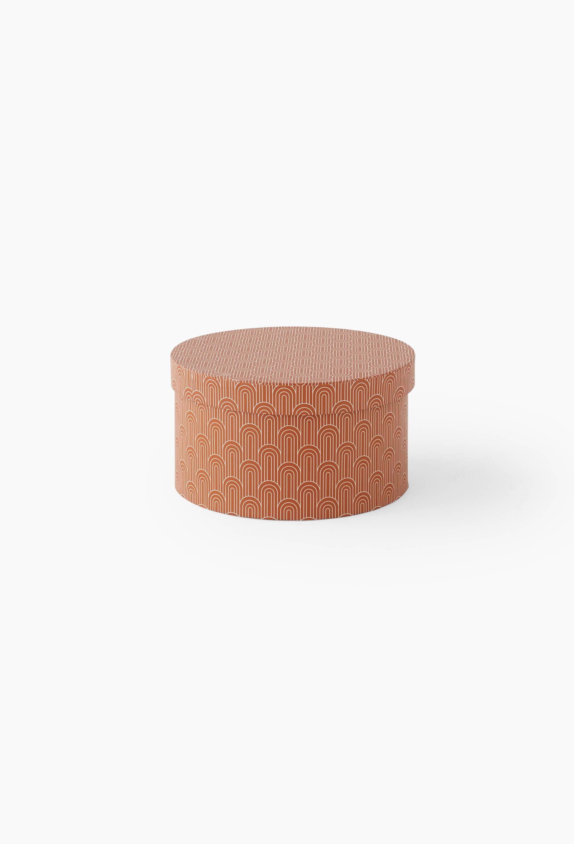Boite ronde, 20cm, Brun clair, large image number 0