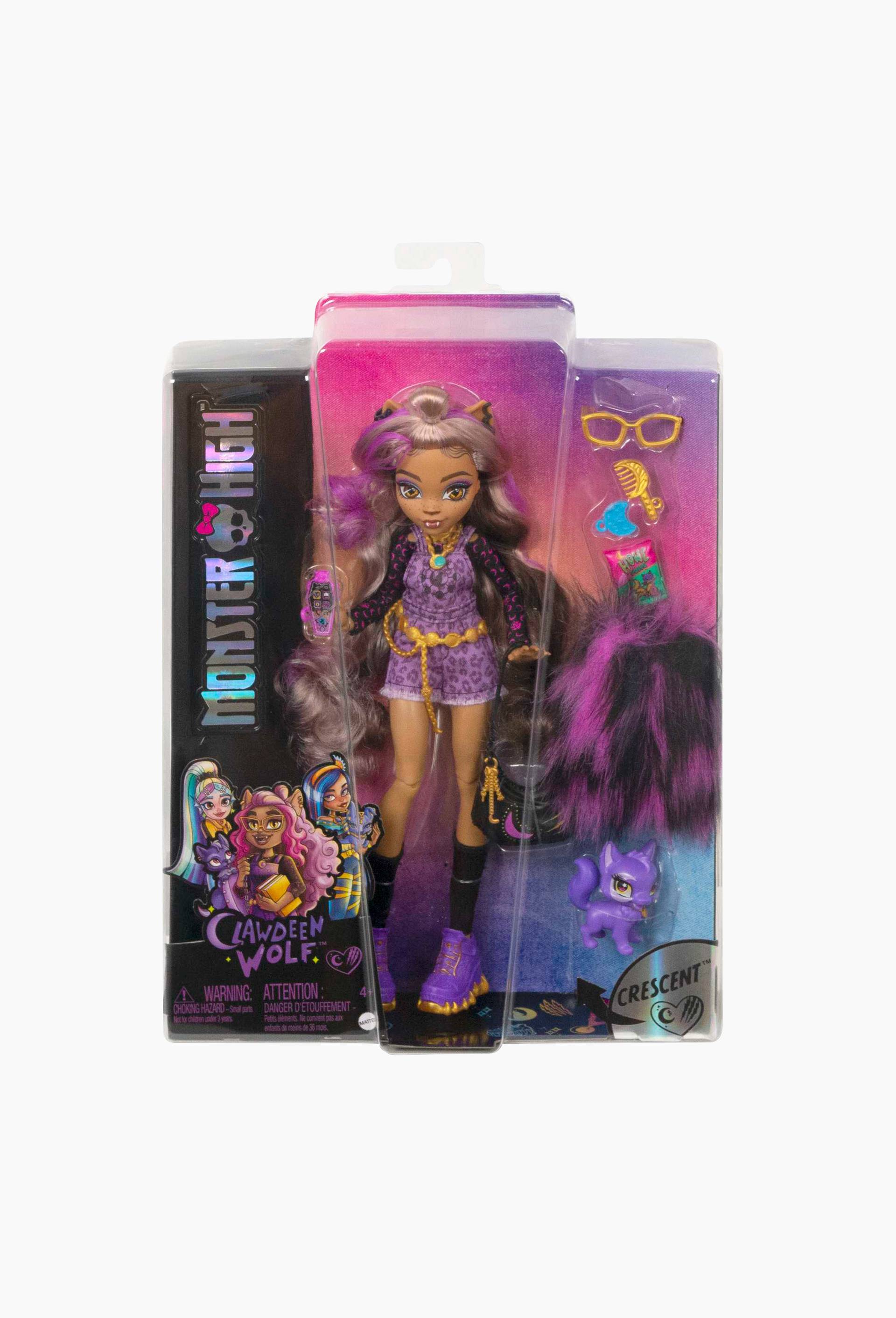 Monster High - Poupée Clawdeen wolf, Multicolore, large image number 0.0