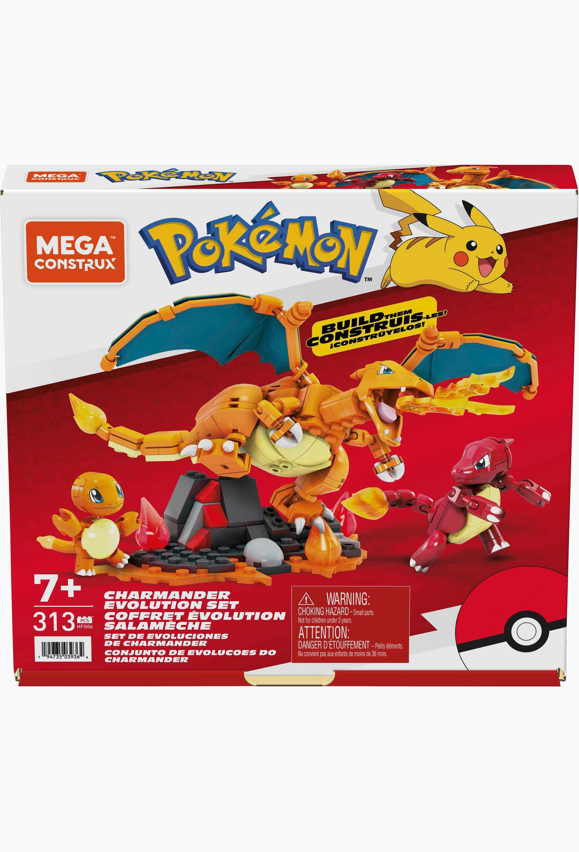 Mega Pokémon - Coffret évolution Salamèche, Multicolore, large image number 0