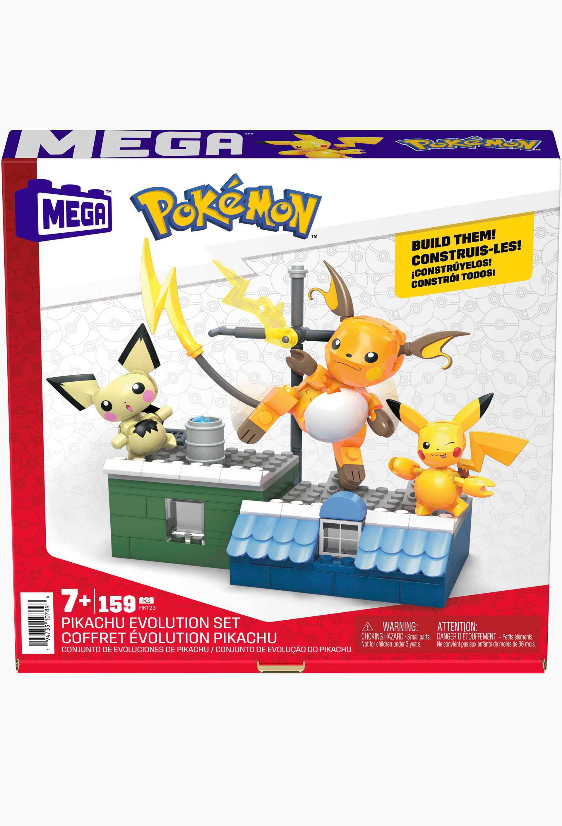 Méga Pokémon - Coffret évolution Pikachu, Multicolore, large image number 0