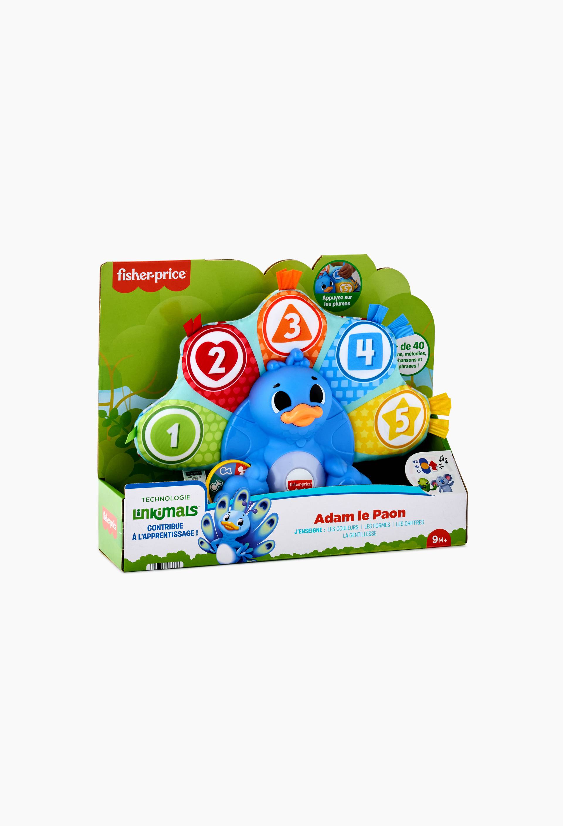 Adam le paon - Fisher Price, Multicolore, large image number 0